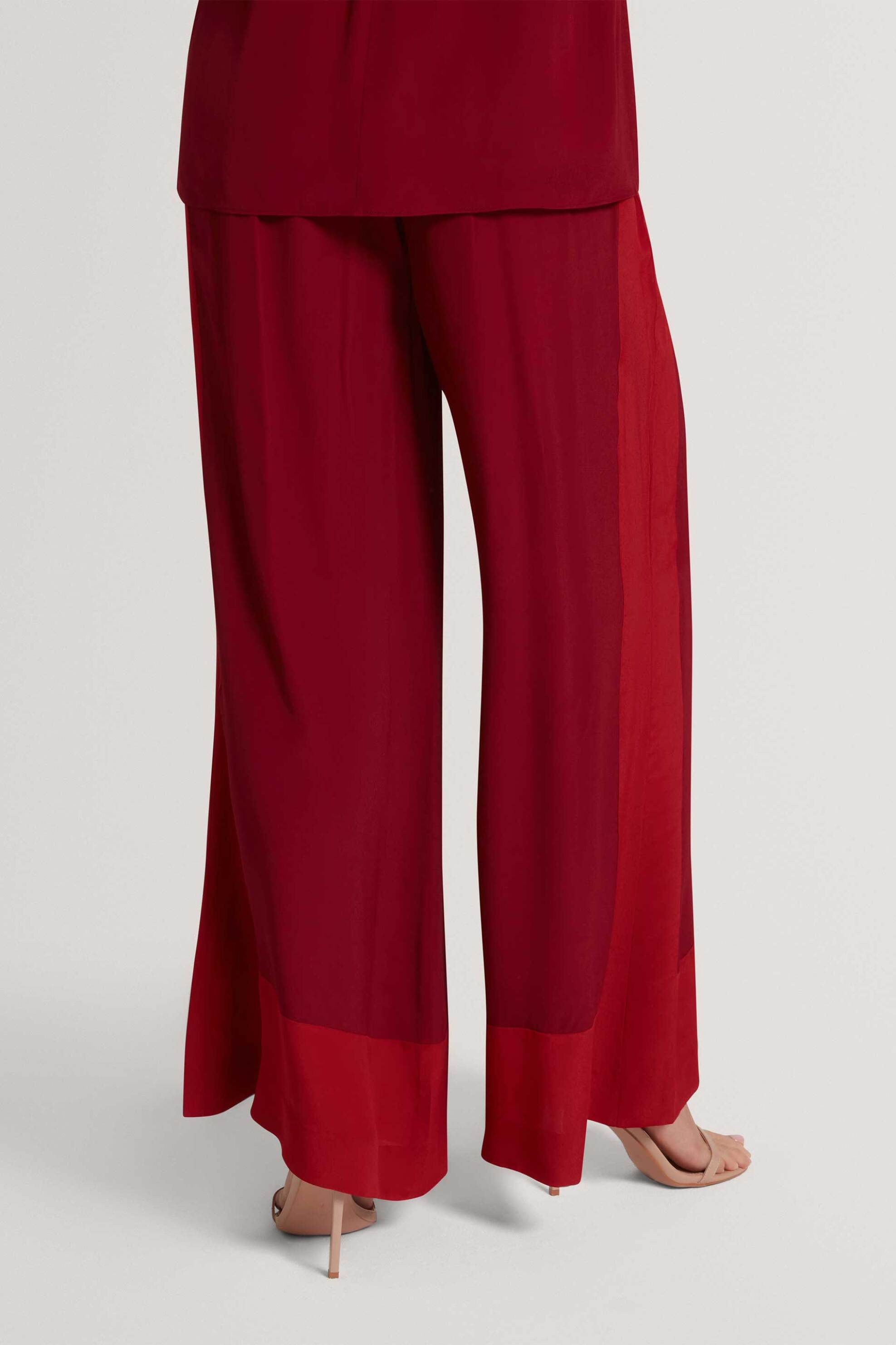 TED BAKER Ted Baker γυναικεία παντελόνα με colour block σχέδιο "Miranna" - 284766 Κόκκινο - 3
