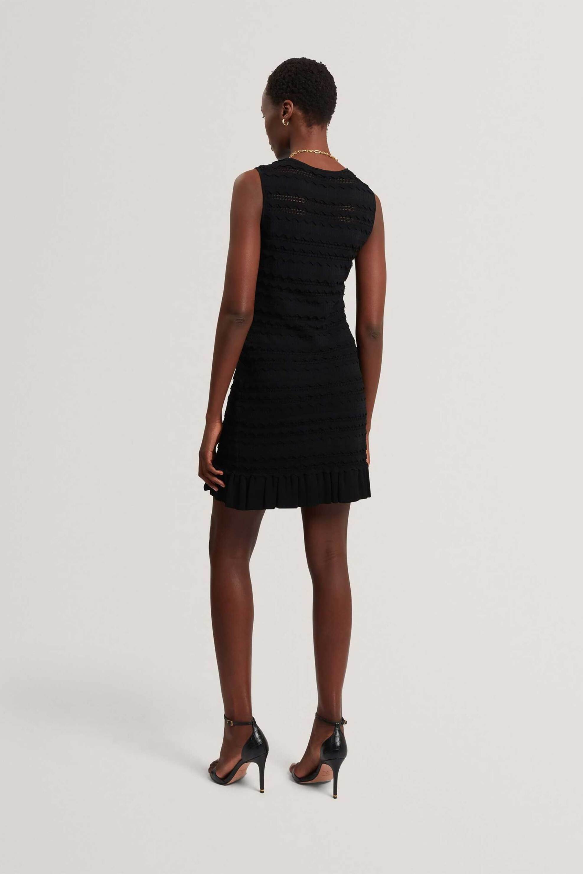 TED BAKER Ted Baker γυναικείο mini φόρεμα πλεκτό "Avela" - 284794 Μαύρο - 3