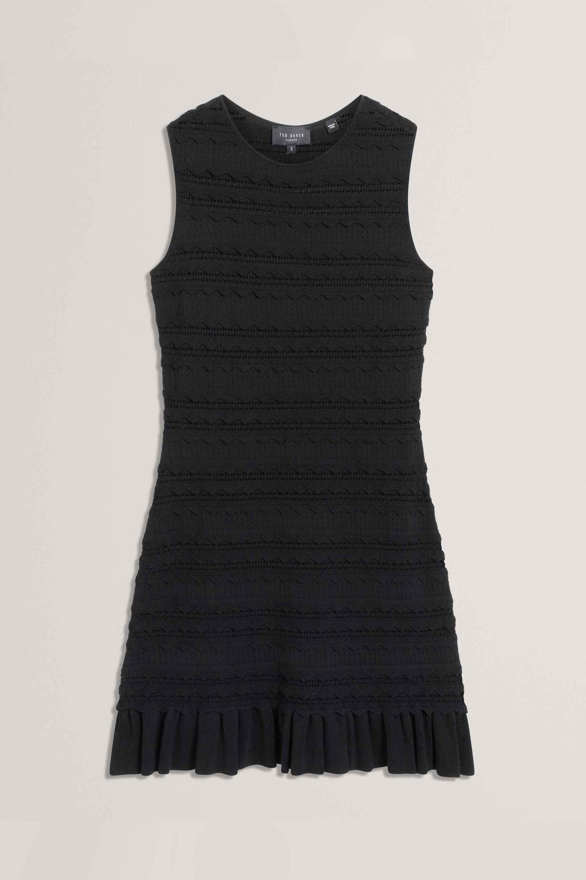 Ted Baker Γυναικείο Mini Φόρεμα Πλεκτό Avela - 284794 Μαύρο