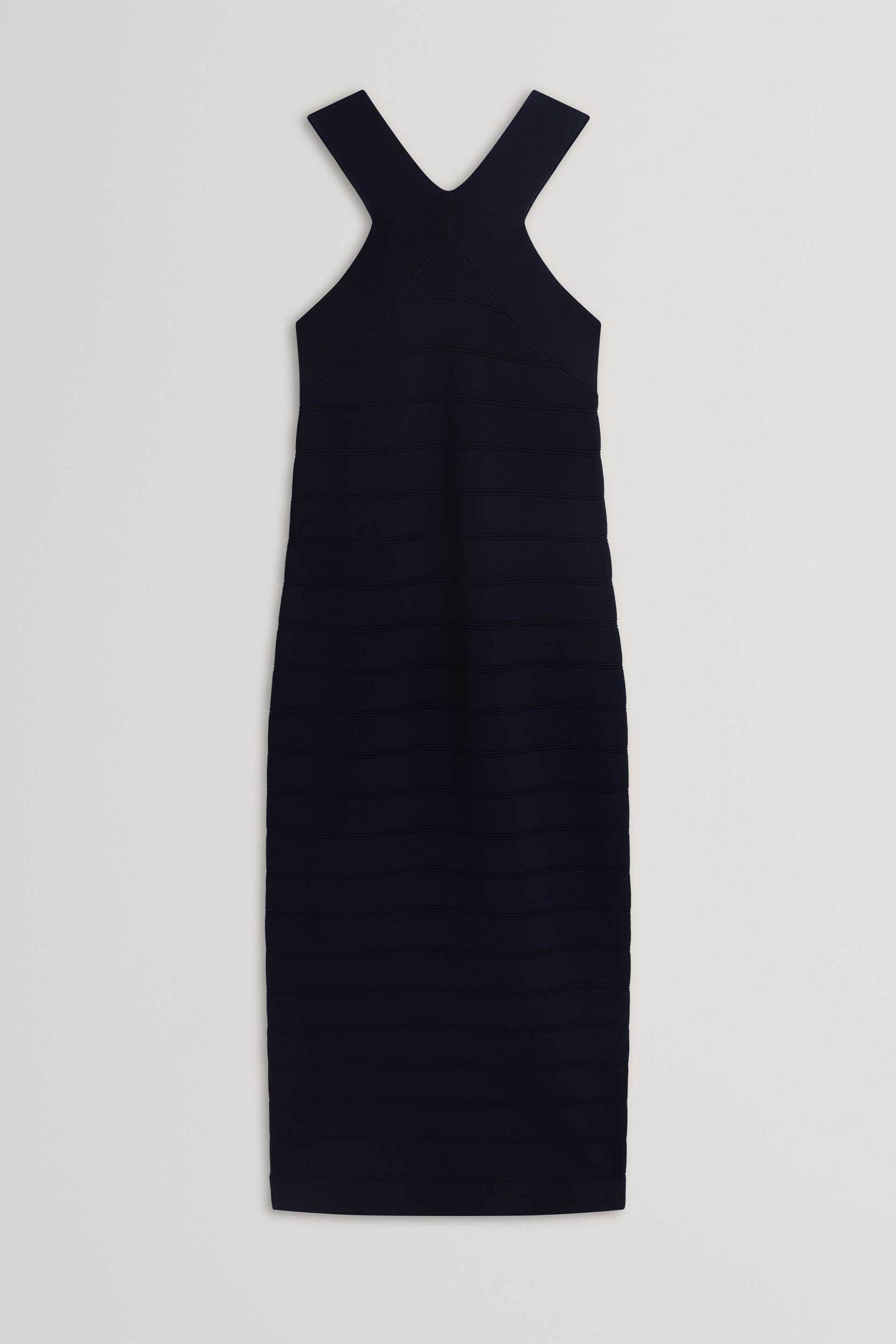 Ted Baker Γυναικείο Midi Φόρεμα Πλεκτό Ardiele - 284796 Μπλε Σκούρο