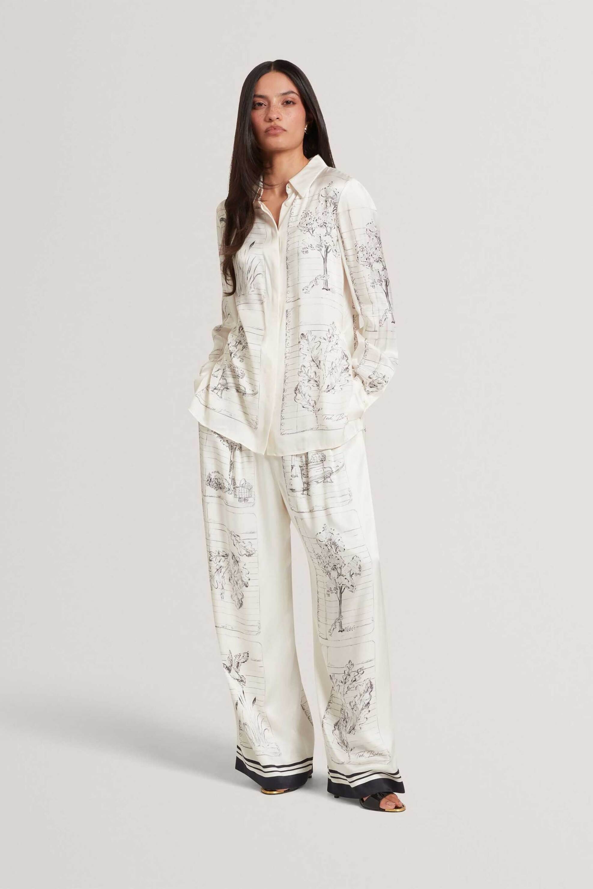 Ted Baker γυναικείο πουκάμισο με print 