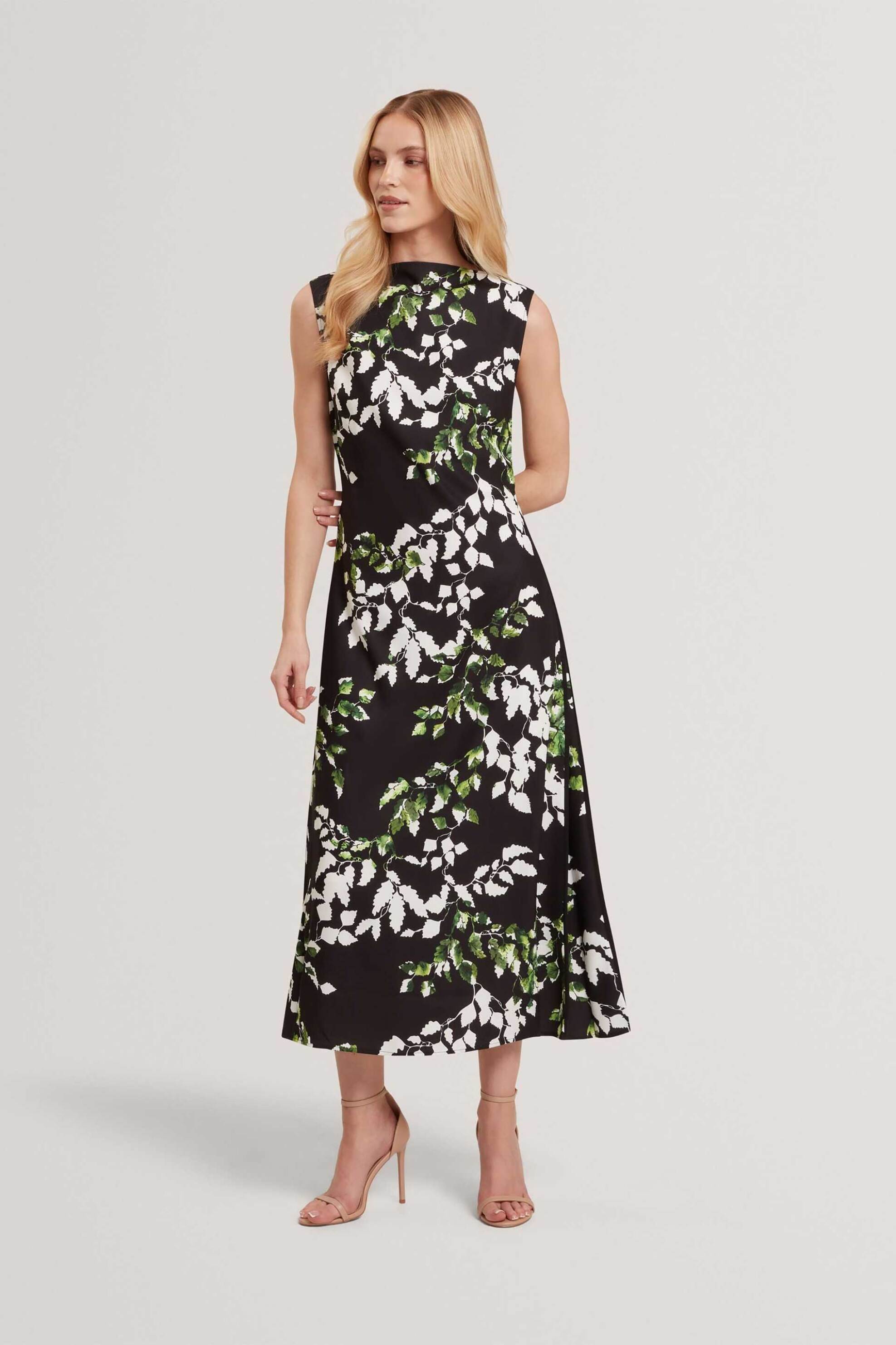 Ted Baker γυναικείο midi φόρεμα με print 