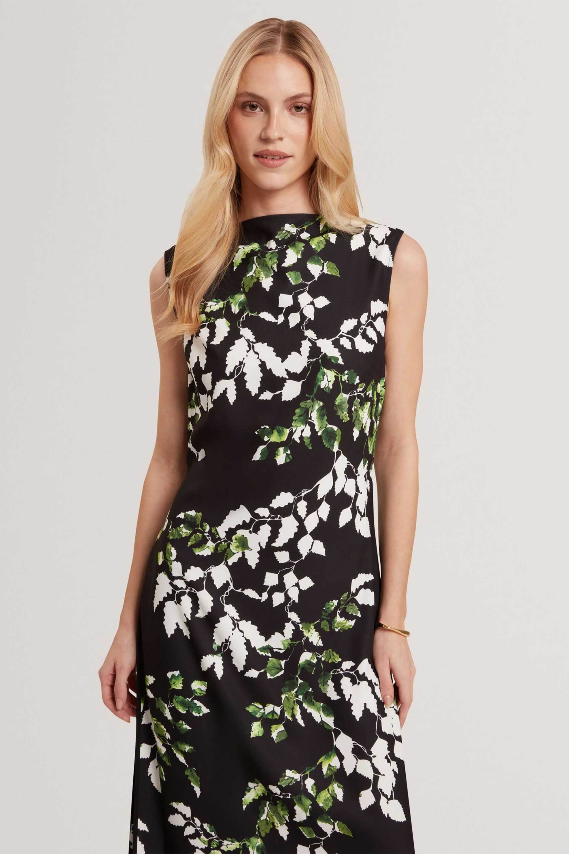 Ted Baker γυναικείο midi φόρεμα με print 