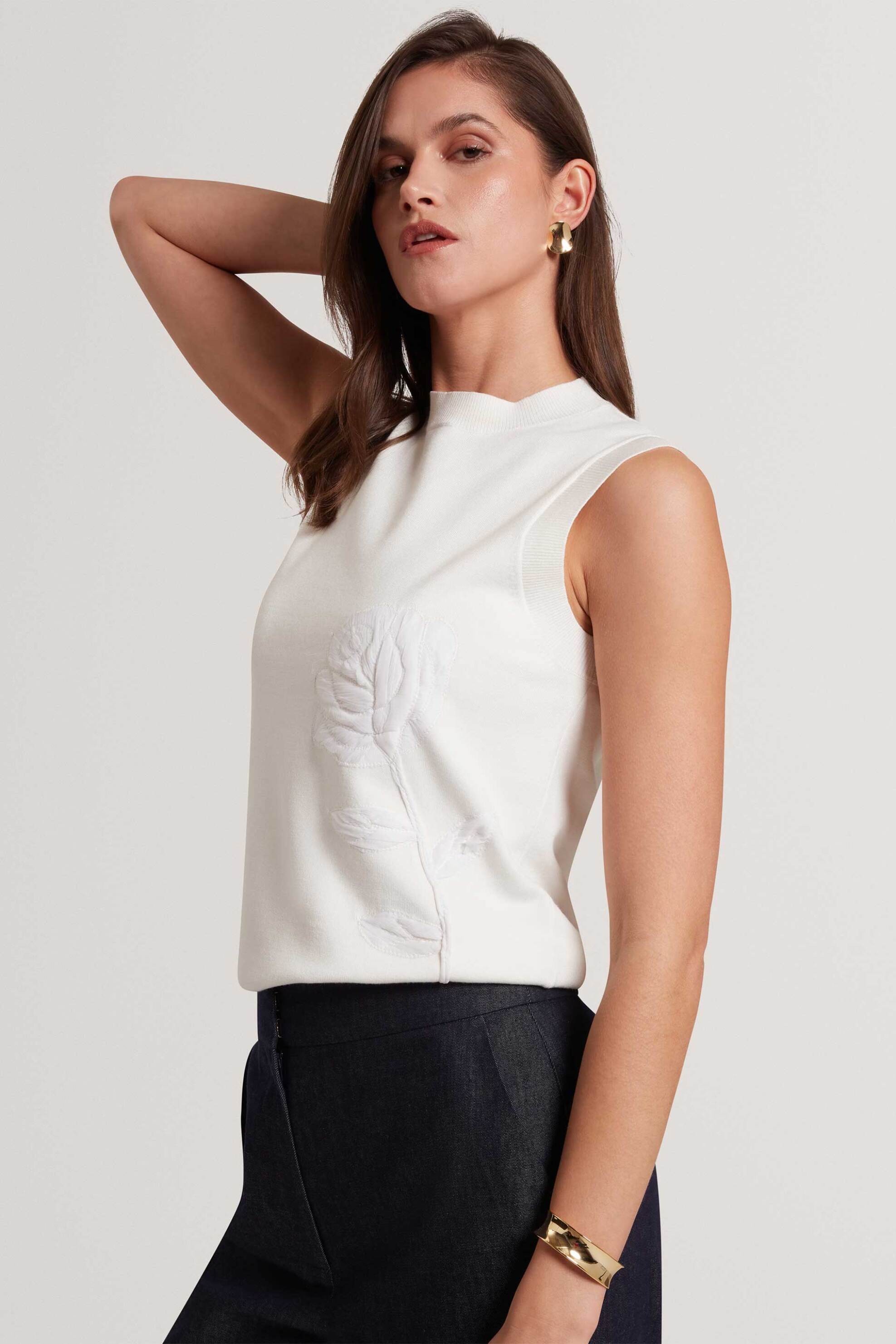 Ted Baker γυναικείο τοπ πλεκτό αμάνικο 