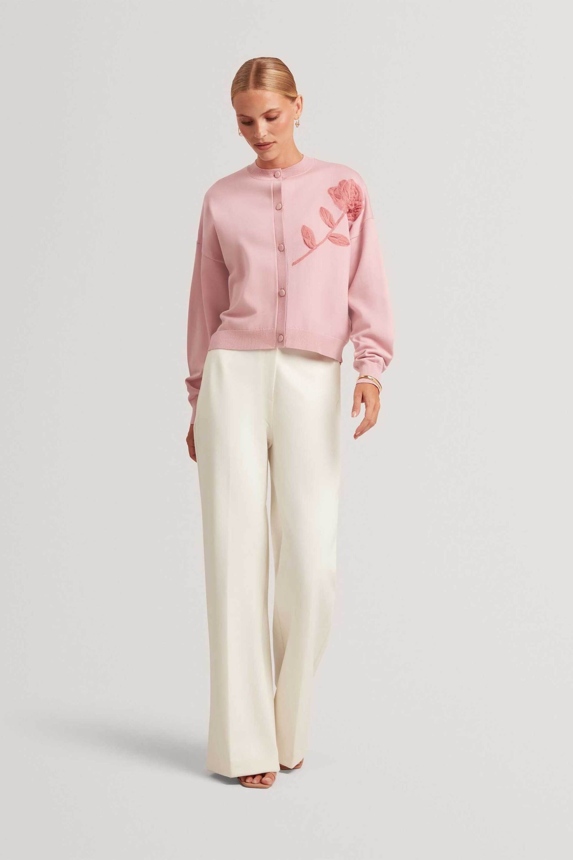 TED BAKER Ted Baker γυναικεία ζακέτα με απλικέ σχέδιο "Neslie" - 284876 Ροζ - 2