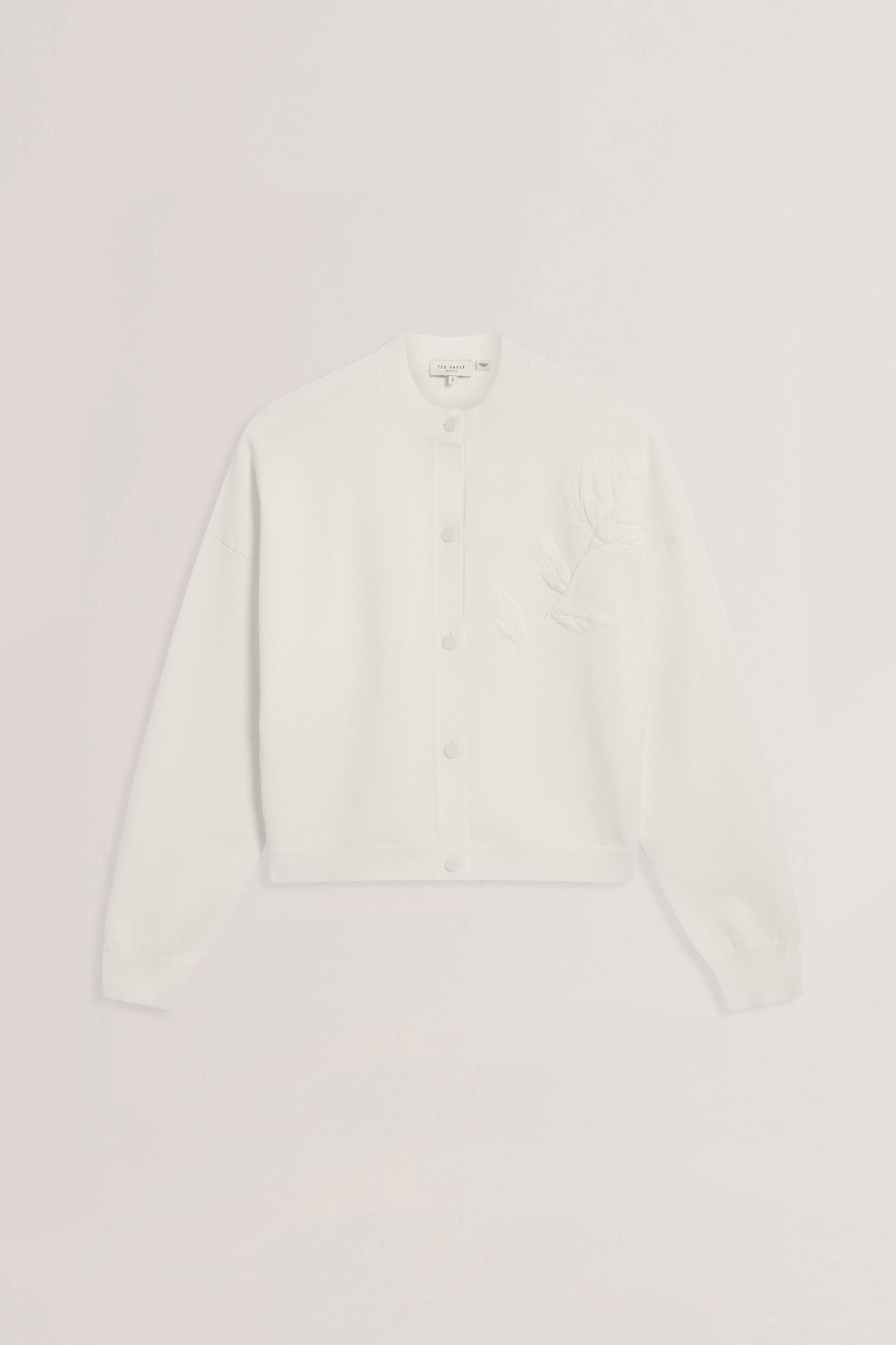TED BAKER Ted Baker γυναικεία ζακέτα με απλικέ σχέδιο "Neslie" - 284876 Εκρού - 4