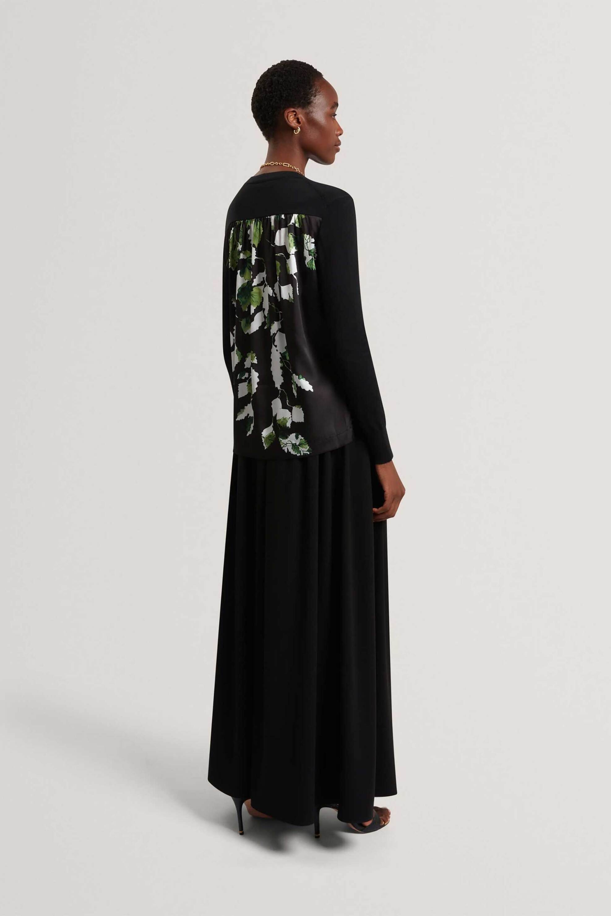 Ted Baker γυναικεία μπλούζα πλεκτή με floral σχέδιο στην πλάτη 