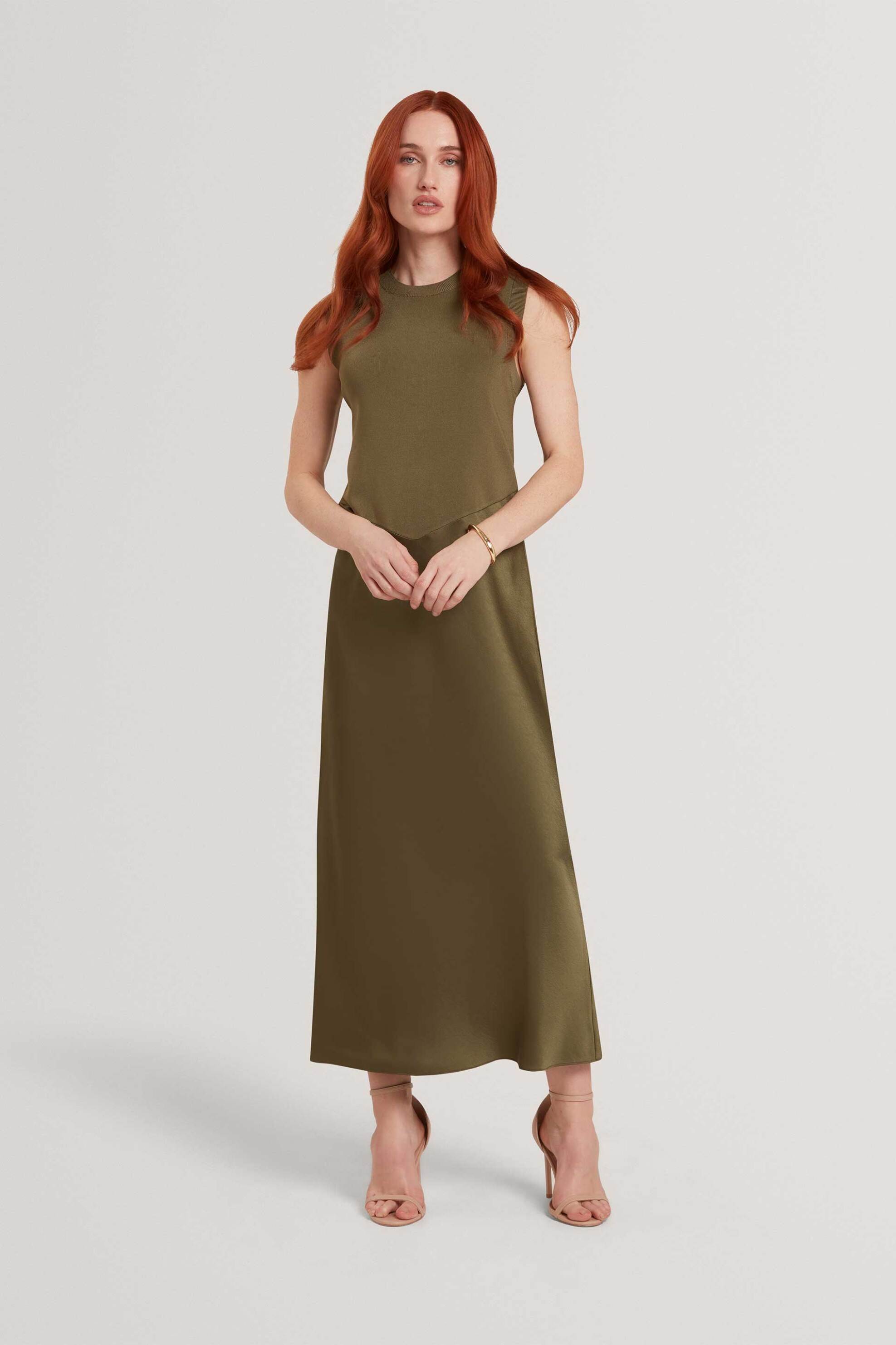 Ted Baker γυναικείο midi φόρεμα σατέν 