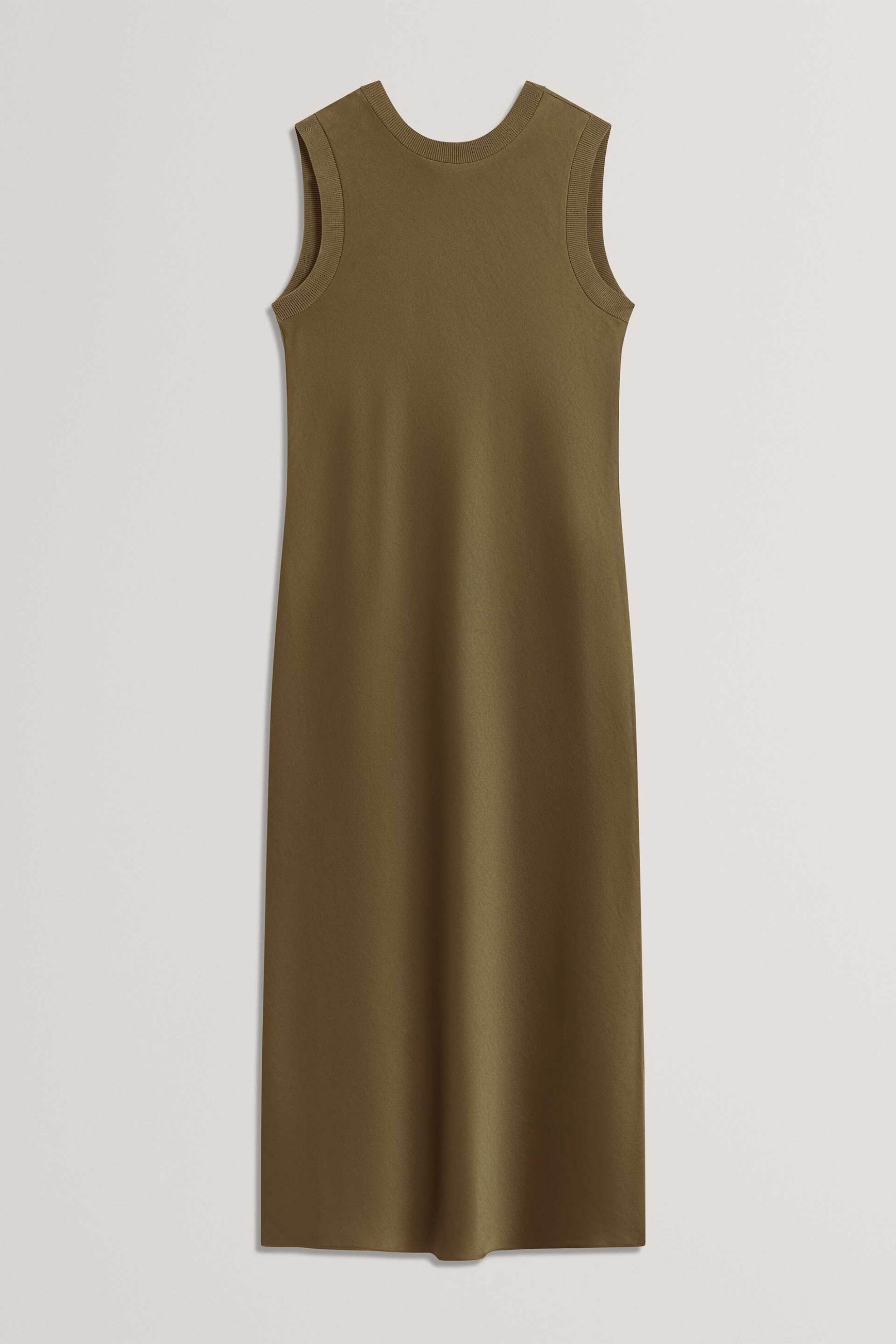 Ted Baker Γυναικείο Midi Φόρεμα Σατέν Blaaza - 284909 Χακί