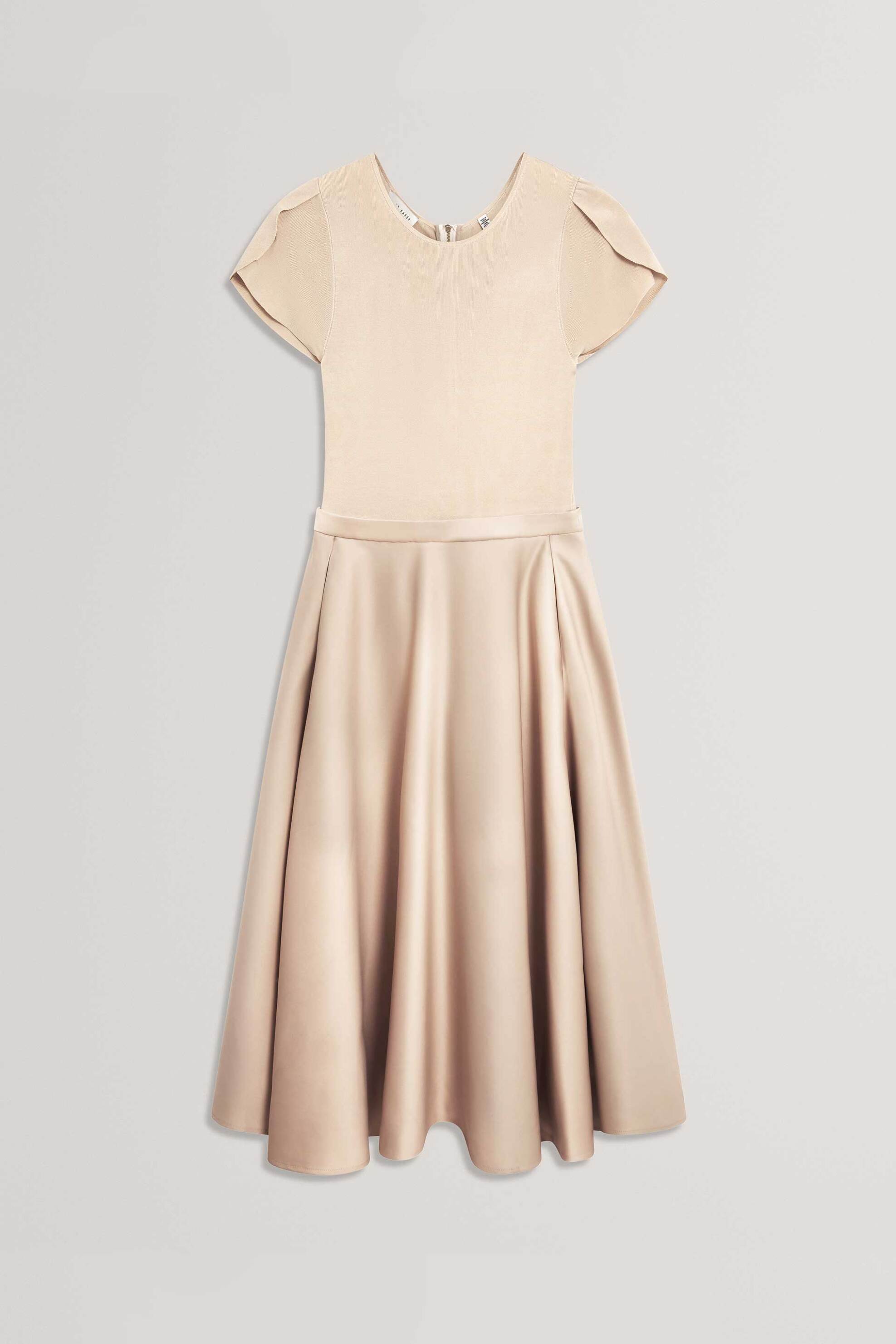 Ted Baker Γυναικείο Midi Φόρεμα Μονόχρωμο Calyne - 284973 Εκρού