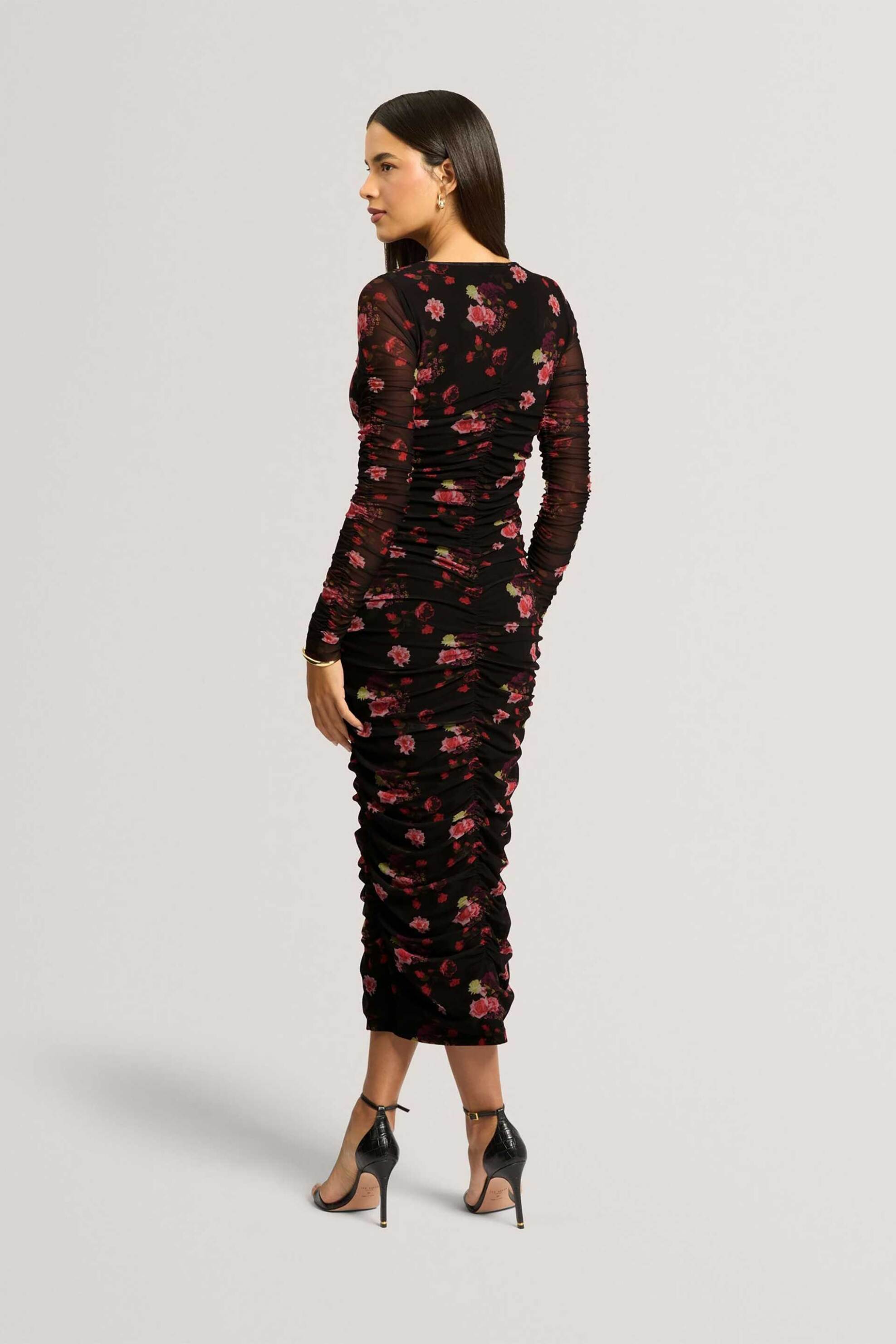 Ted Baker γυναικείο midi φόρεμα με print 