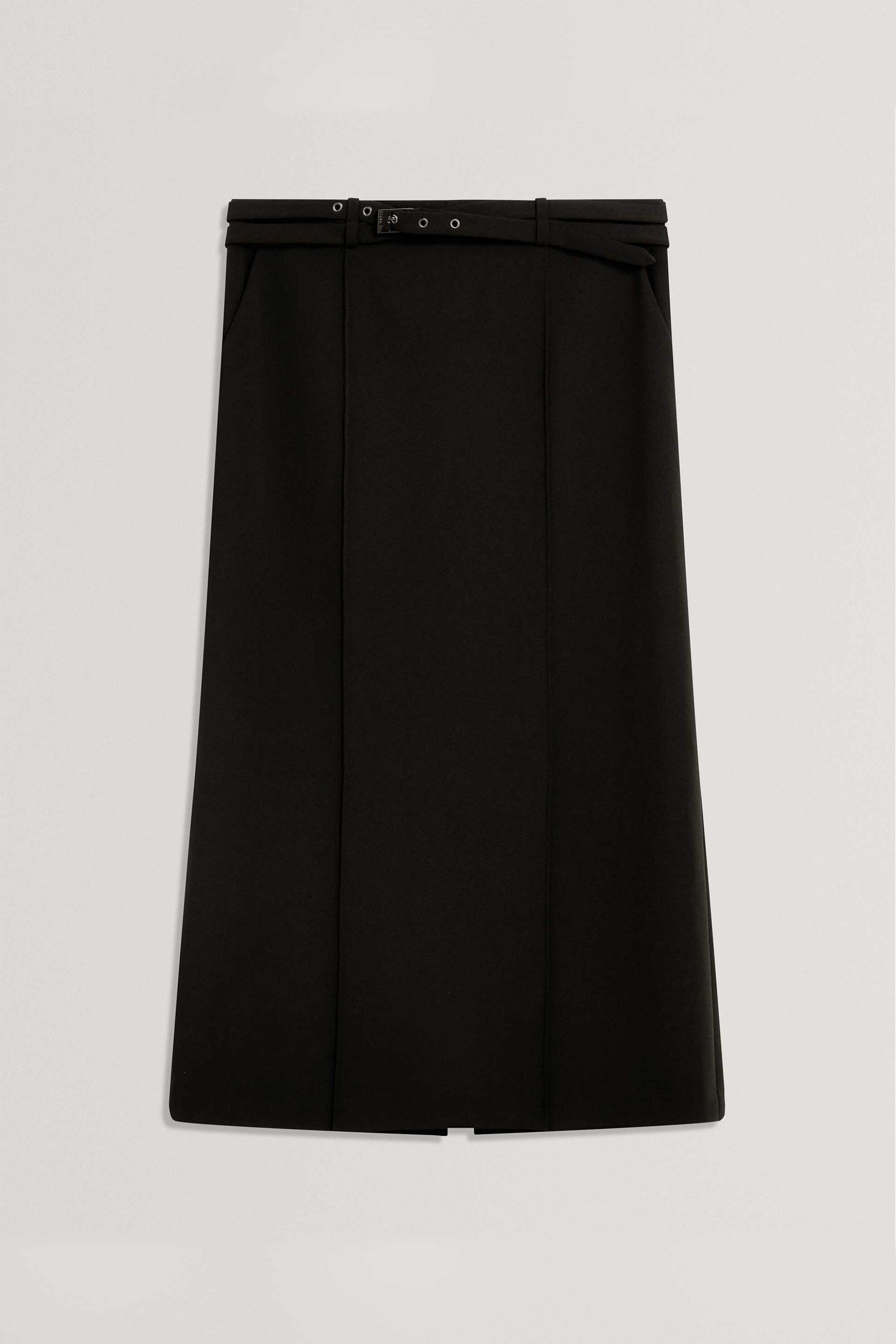 Ted Baker Γυναικεία Midi Φούστα με Ζώνη Hanlies - 285773 Μαύρο