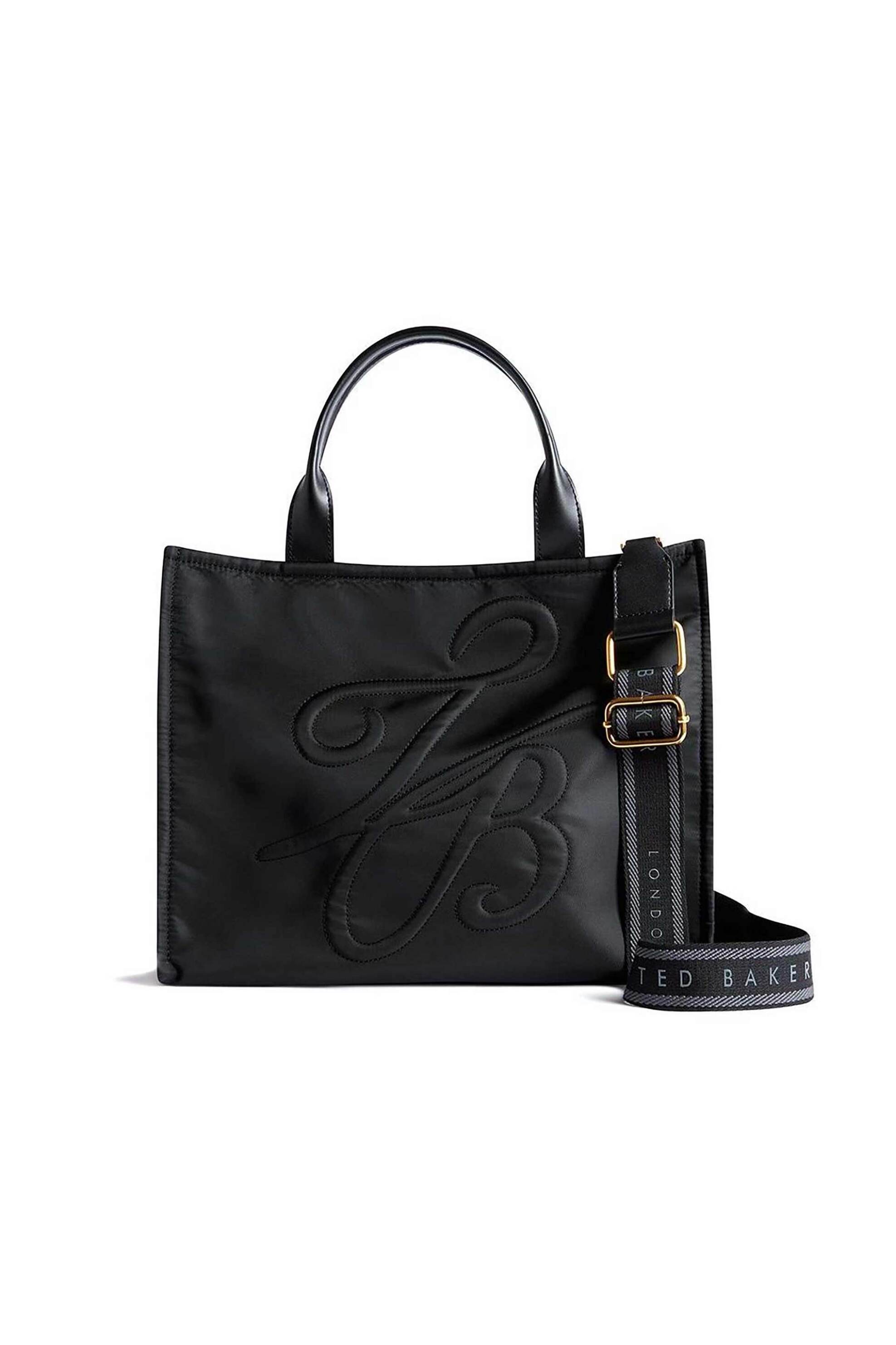 Ted Baker γυναικεία τσάντα ώμου με ανάγλυφο λογότυπο ''Halea'' - 278549 Μαύρο
