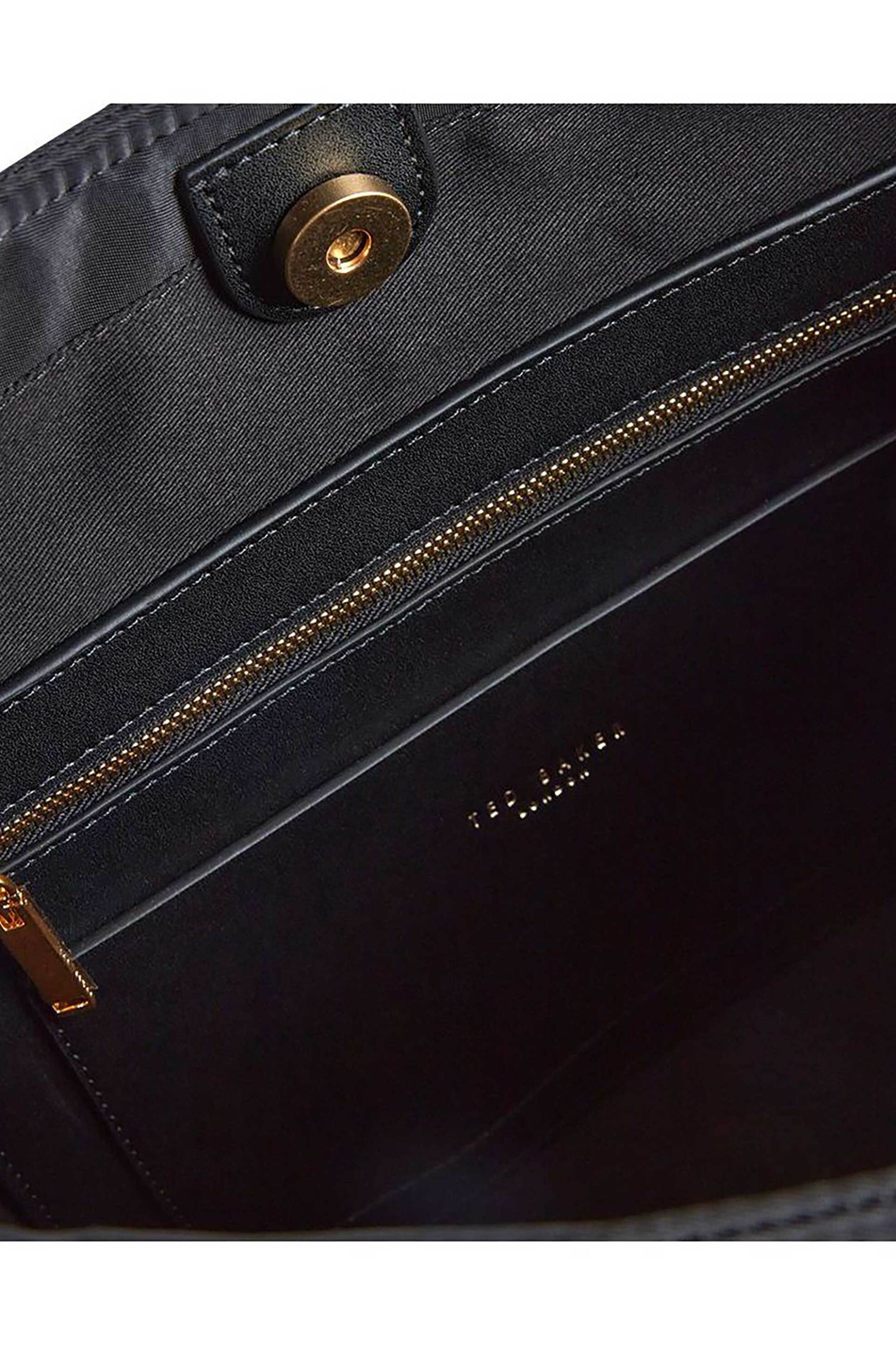 TED BAKER Ted Baker γυναικεία τσάντα ώμου με ανάγλυφο λογότυπο ''Halea'' - 278549 Μαύρο - 3