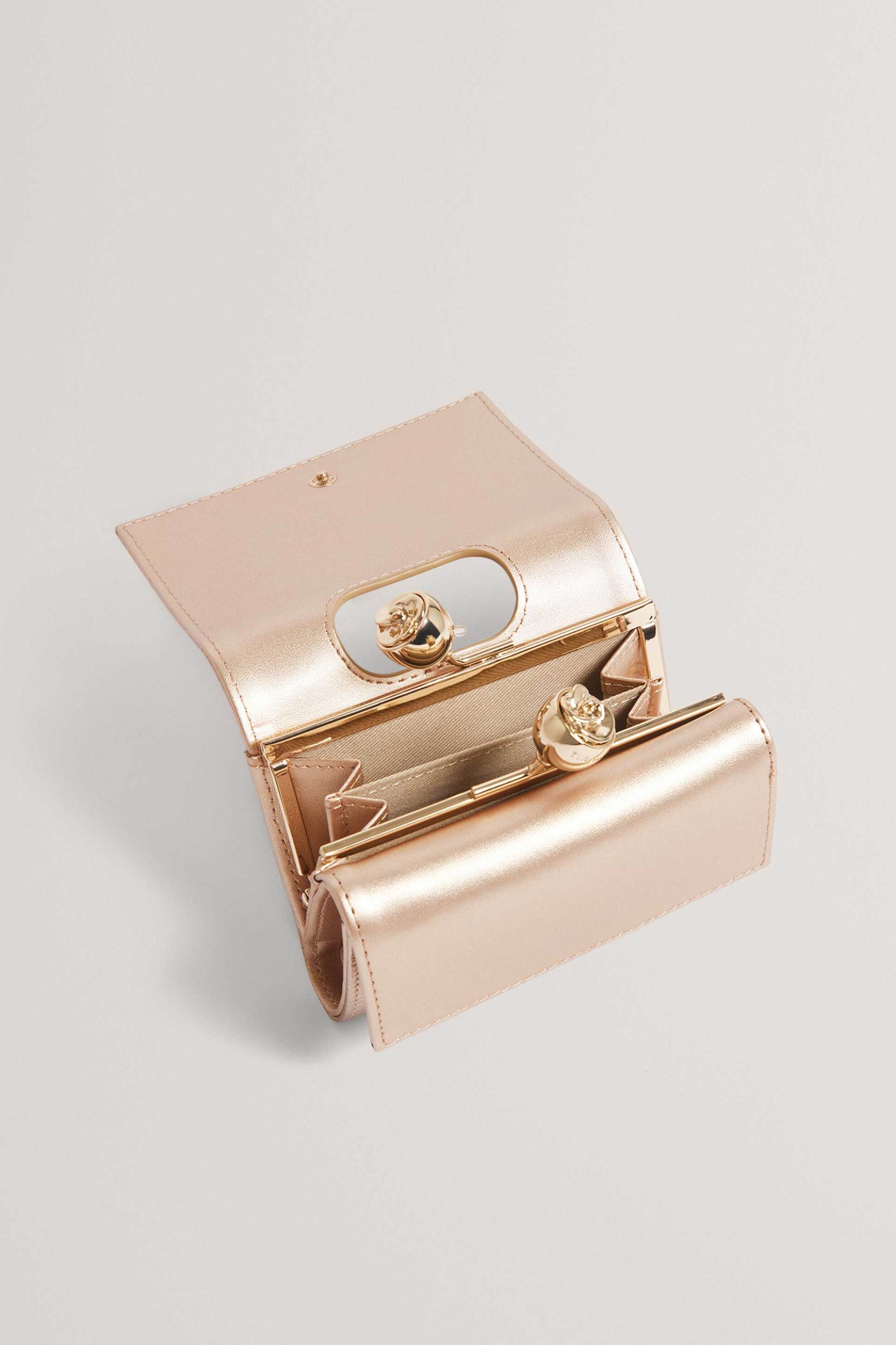 TED BAKER Ted Baker γυναικείo πορτοφόλι "Roosa" - 281671 Χρυσό - 3