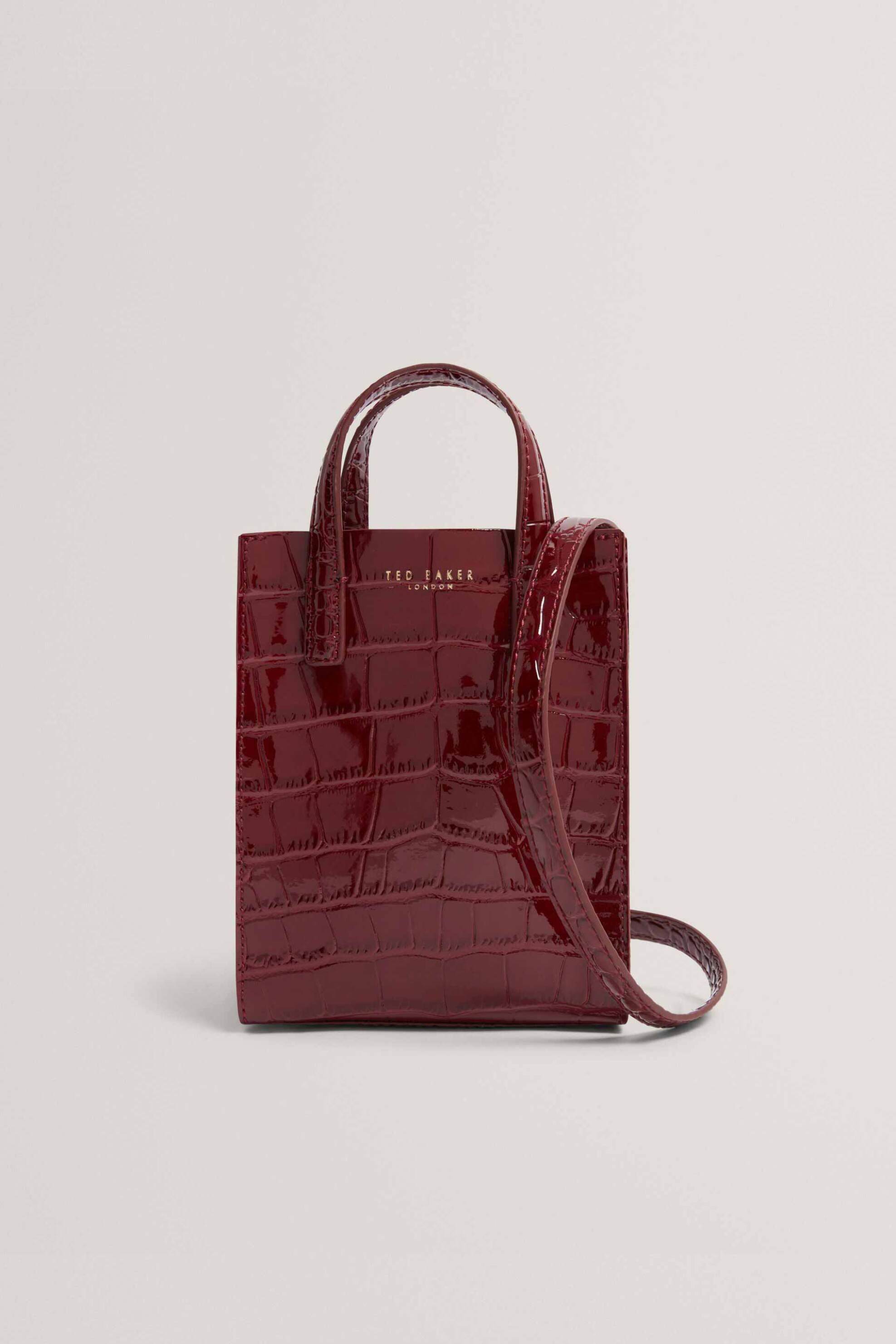 Ted Baker γυναικεία τσάντα χειρός croco "Mini Wenissa" | ONE SIZE