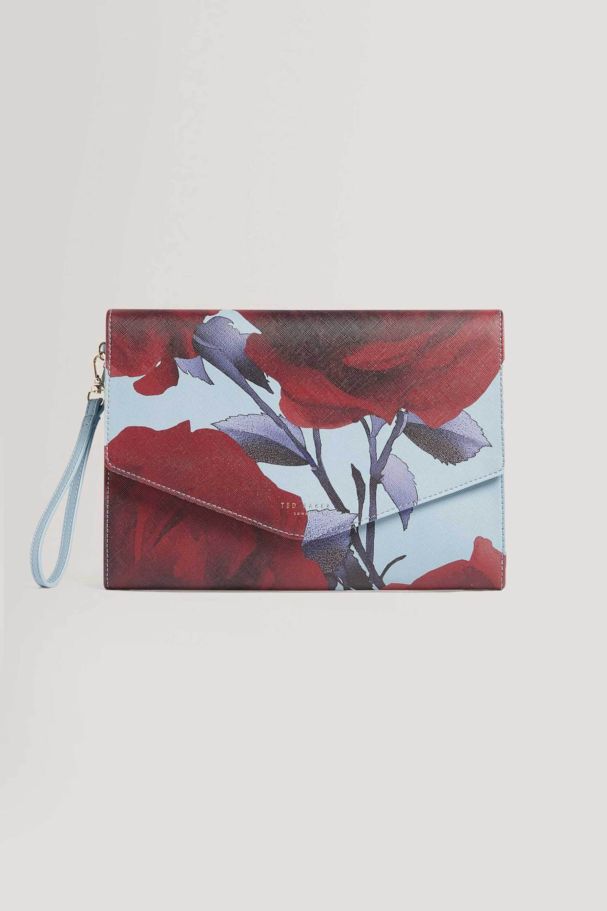 Ted Baker γυναικείo clutch με floral print "Emrynn" - 282649 Μπλε Baby