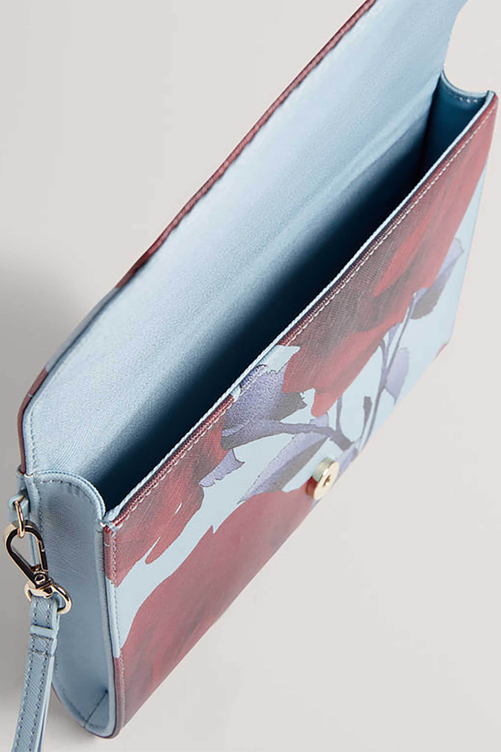 Ted Baker Γυναικείo Clutch με Floral Print Emrynn - 282649 Μπλε Baby