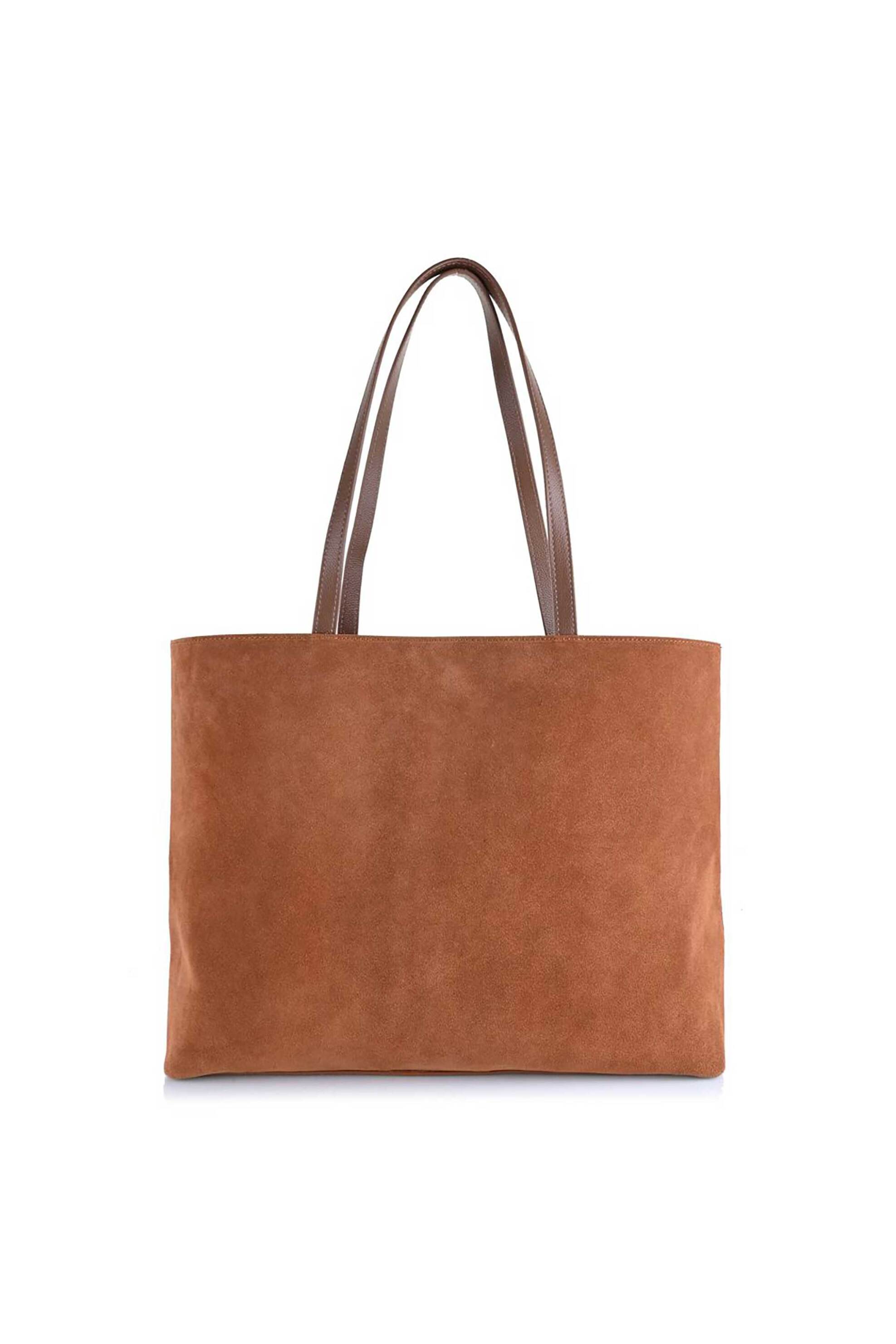 Ted Baker γυναικεία suede τσάντα ώμου tote "Symona" - 282685 Καφέ