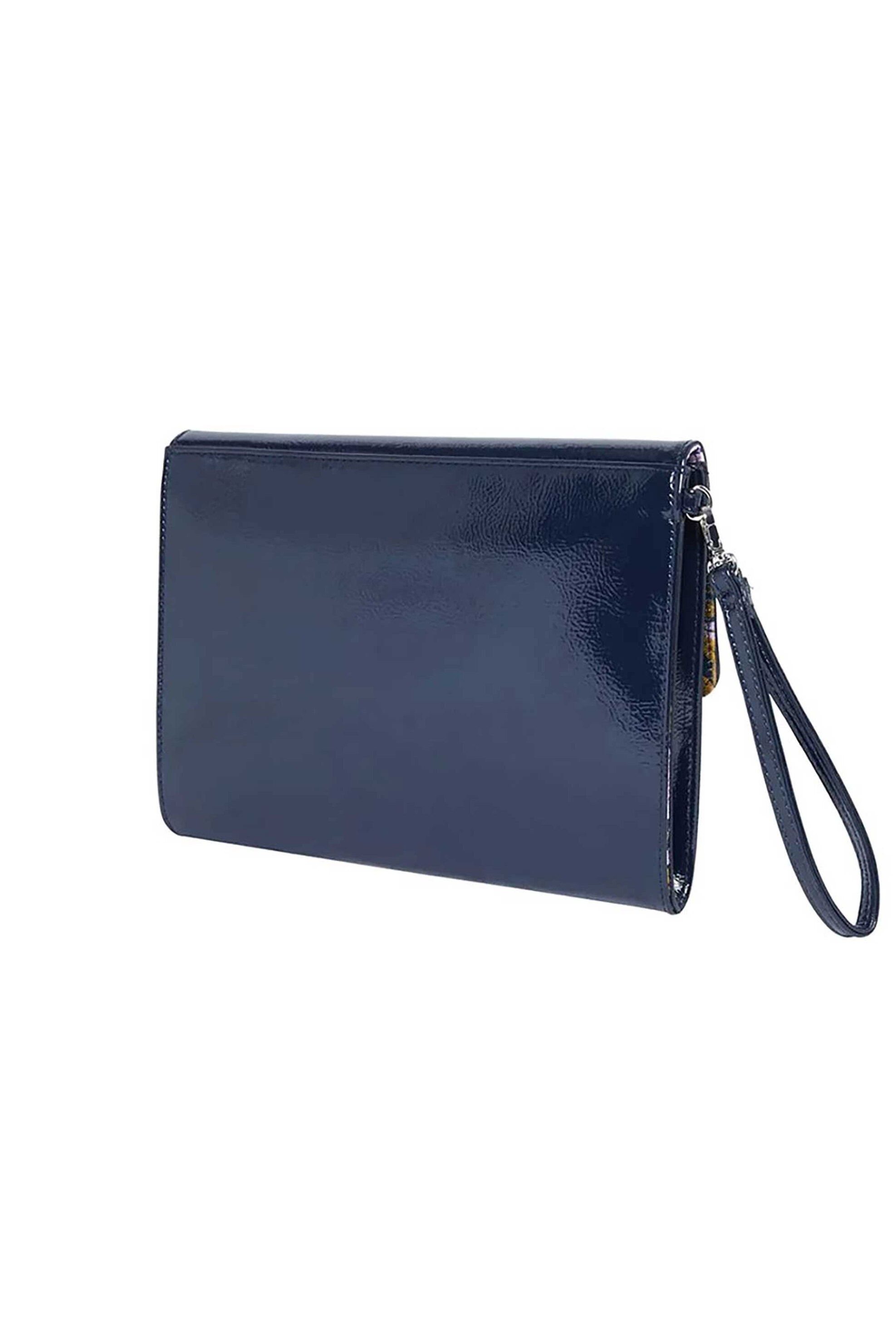 Ted Baker Γυναικείo Clutch Caelyn Crinkle Icon - 282713 Σκούρο Μπλε