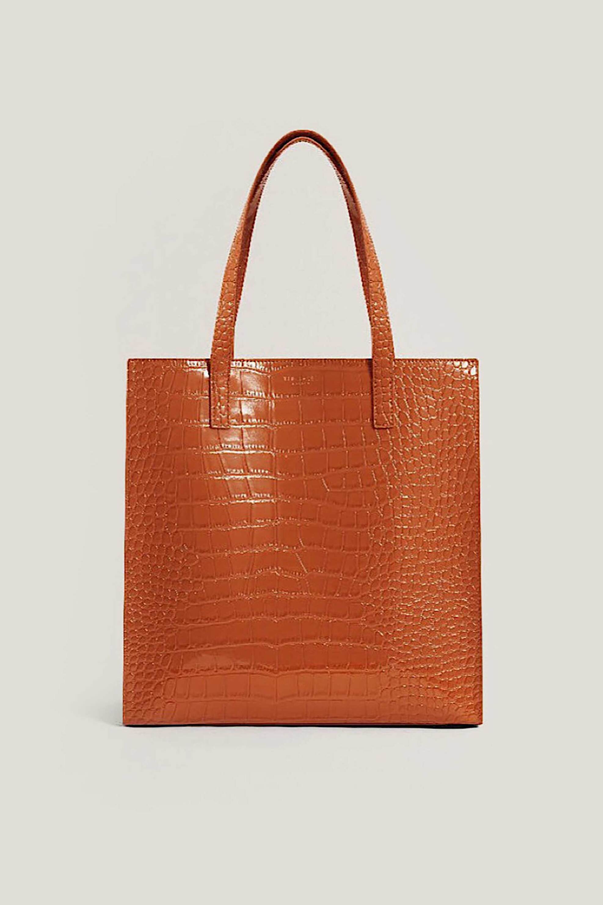 Ted Baker γυναικεία τσάντα ώμου με κροκό σχέδιο "Wenella" - 282817 Κρέμ