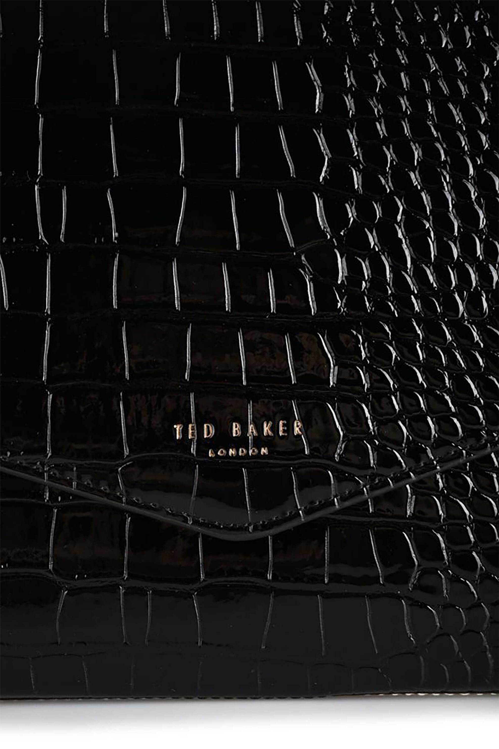 Ted Baker γυναικείo clutch με κροκό σχέδιο "Wesslie" - 282823 Μαύρο φωτογραφία