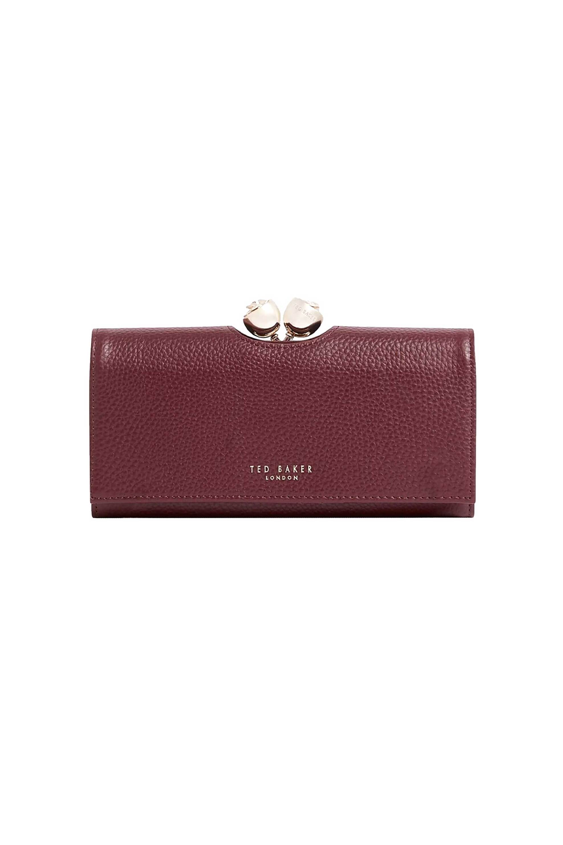 Ted Baker γυναικείo δερμάτινο πορτοφόλι "Roosali" - 283900 Μπορντό