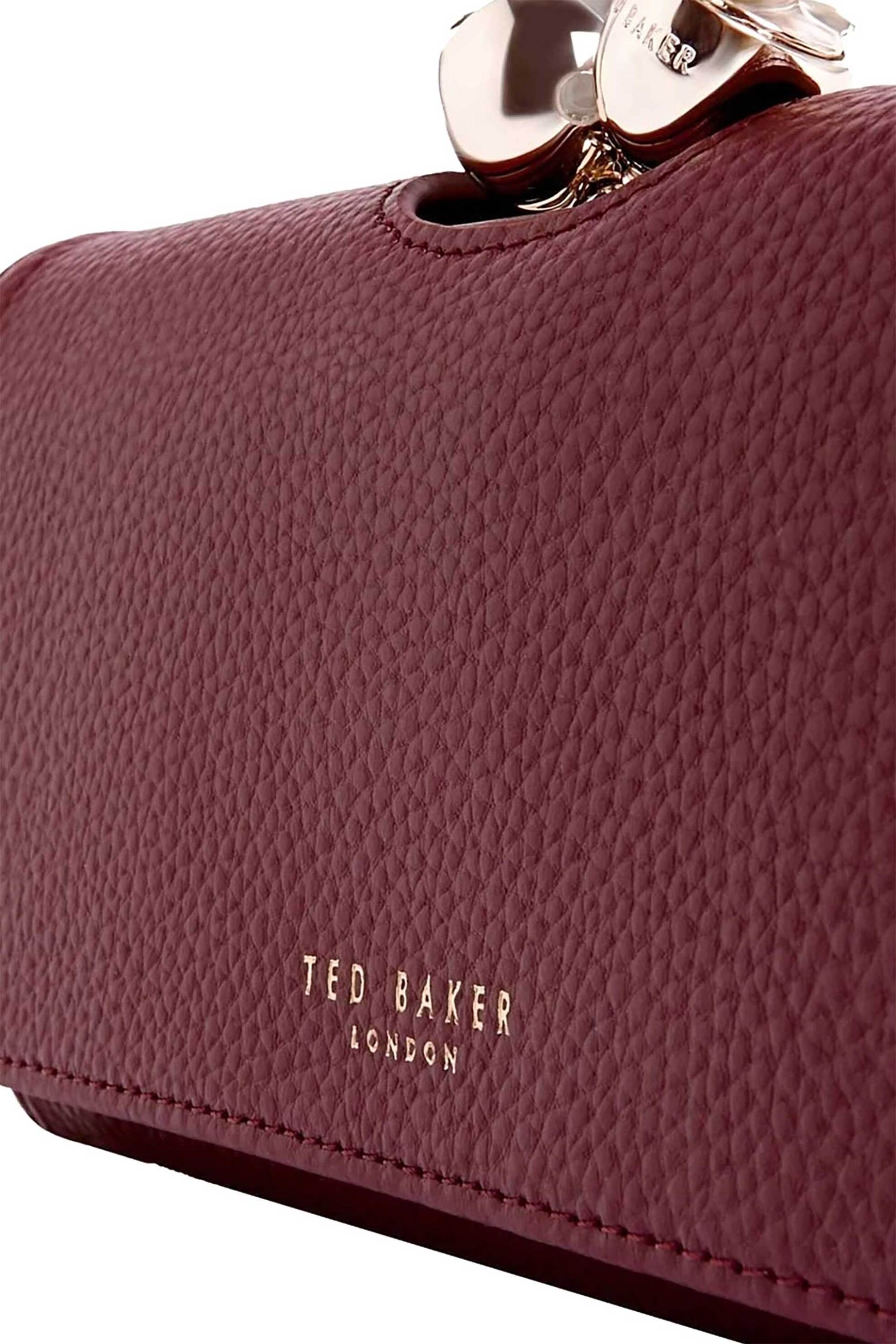 Ted Baker γυναικείo δερμάτινο πορτοφόλι "Roosali" - 283900 Μπορντό φωτογραφία