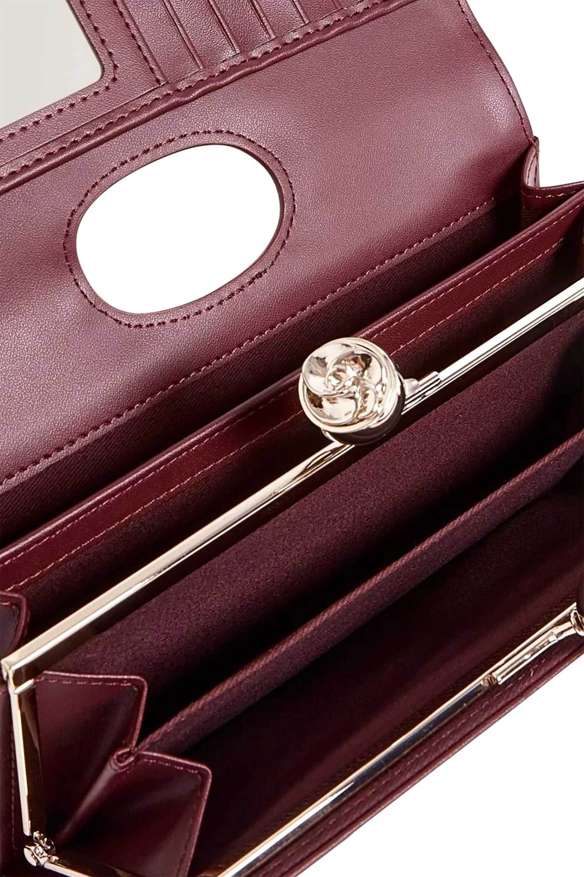 Ted Baker γυναικείo δερμάτινο πορτοφόλι "Roosali" - 283900 Μπορντό φωτογραφία