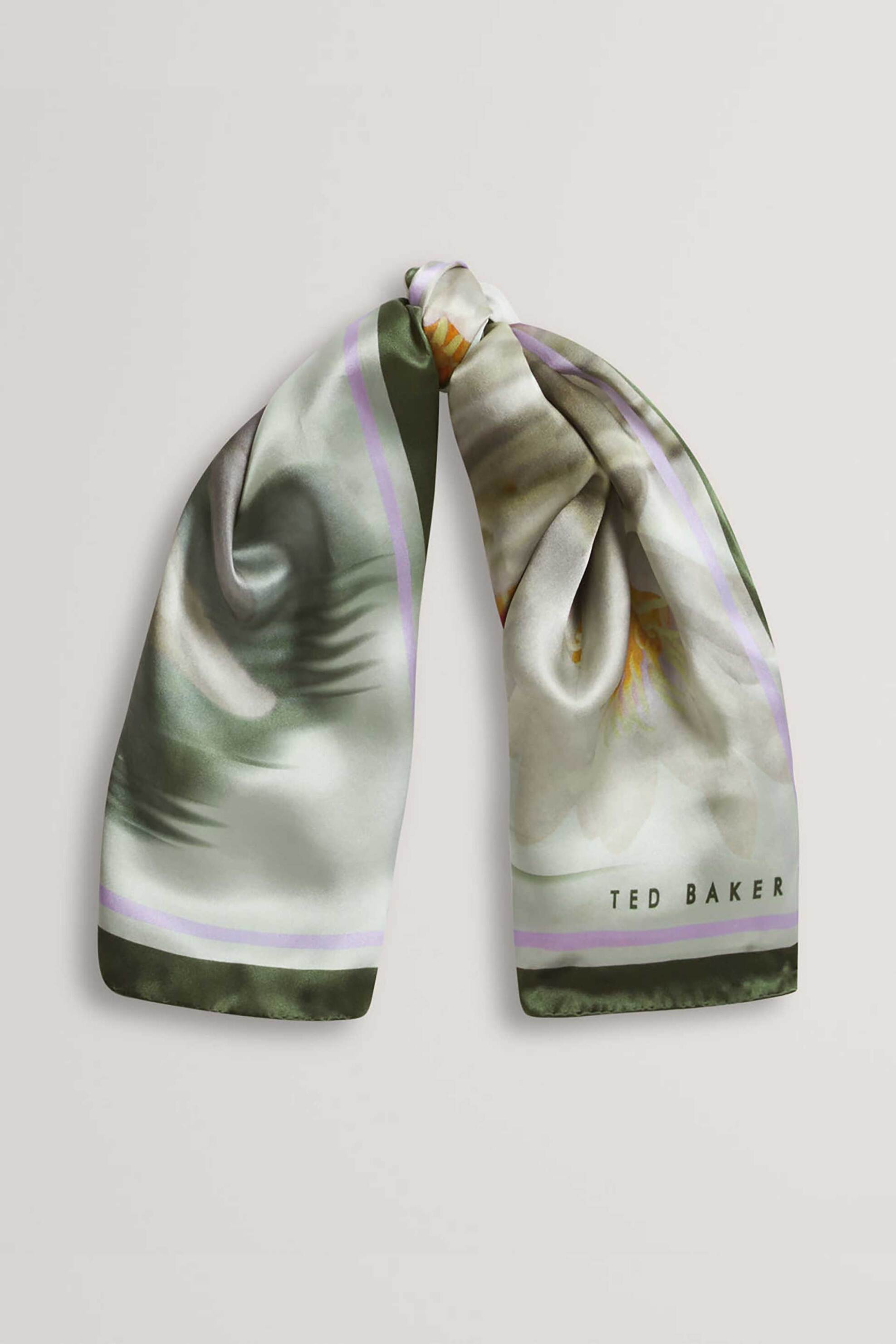 Ted Baker γυναικείο φουλάρι με all-over print "Jainne" - 284071 Πράσινο Σκούρο