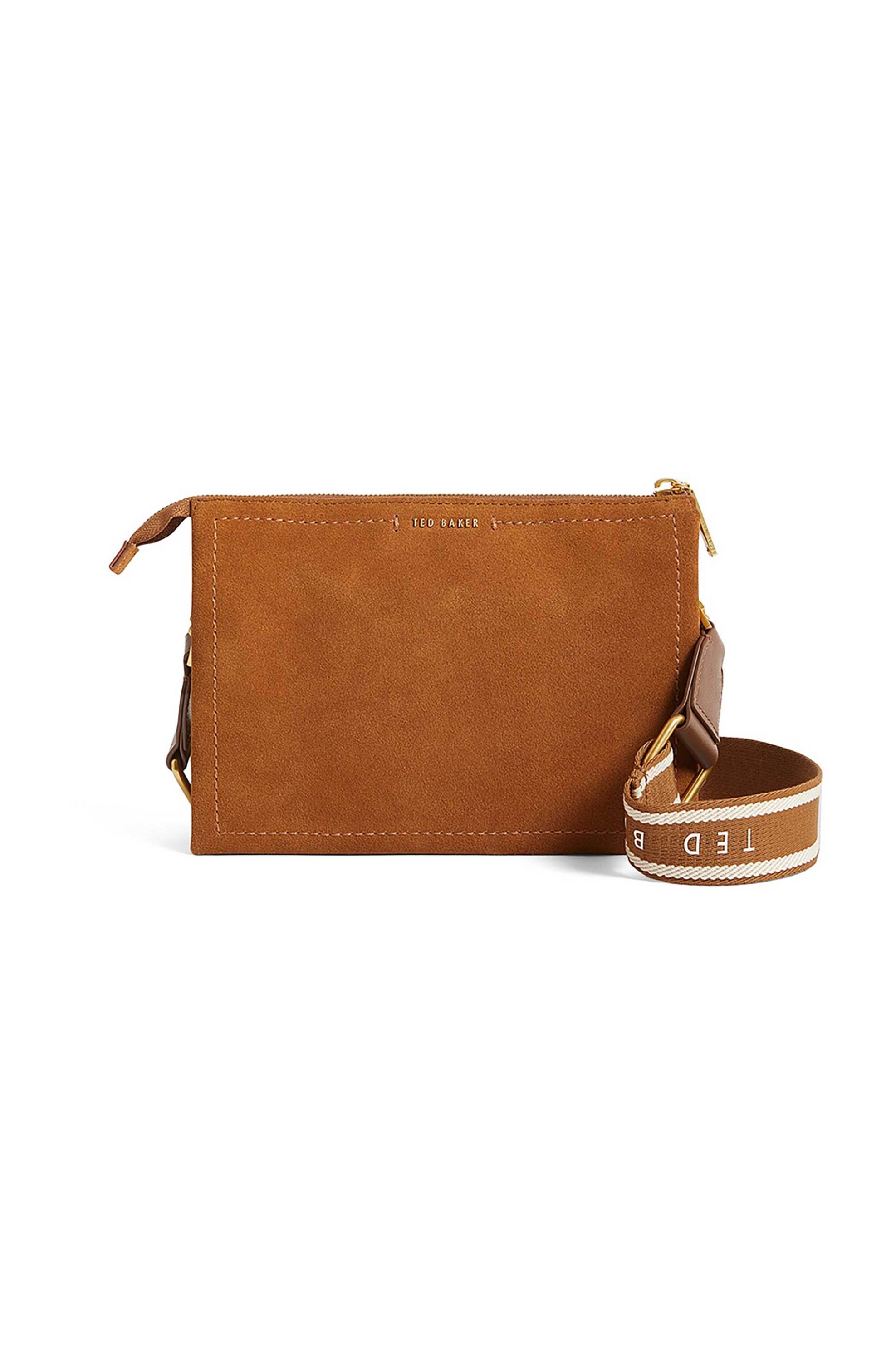 Ted Baker γυναικεία suede τσάντα crossbody "Shalina" - 284114 Καφέ