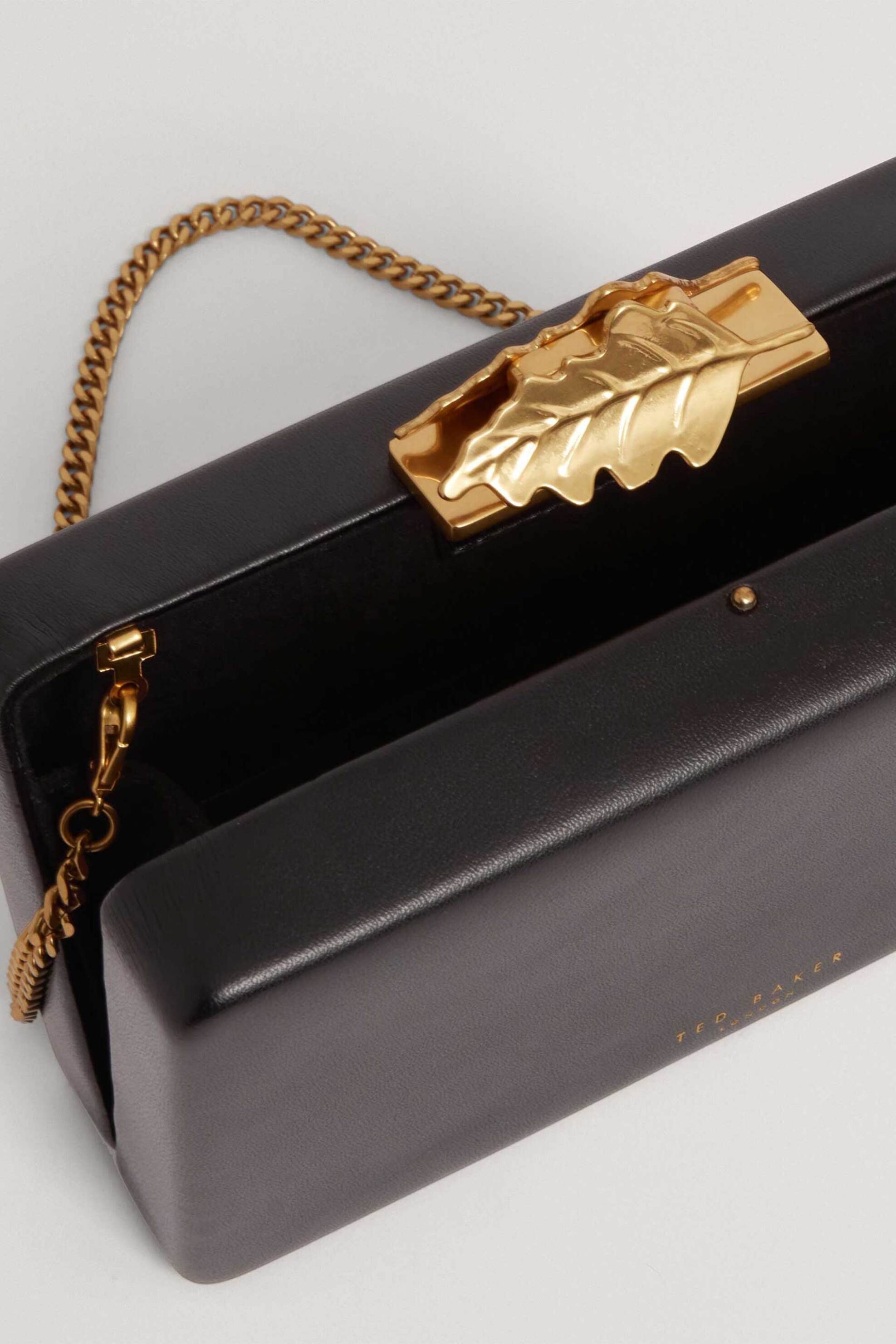 TED BAKER Ted Baker γυναικείο τσαντάκι clutch "Lleaf" - 284651 Μαύρο - 3