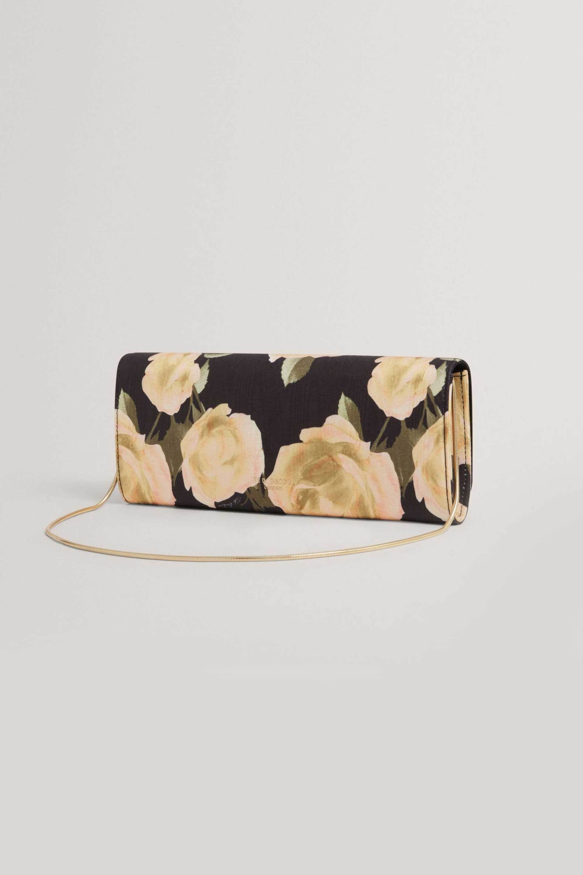 Ted Baker γυναικείο τσαντάκι baguette clutch με rose print 