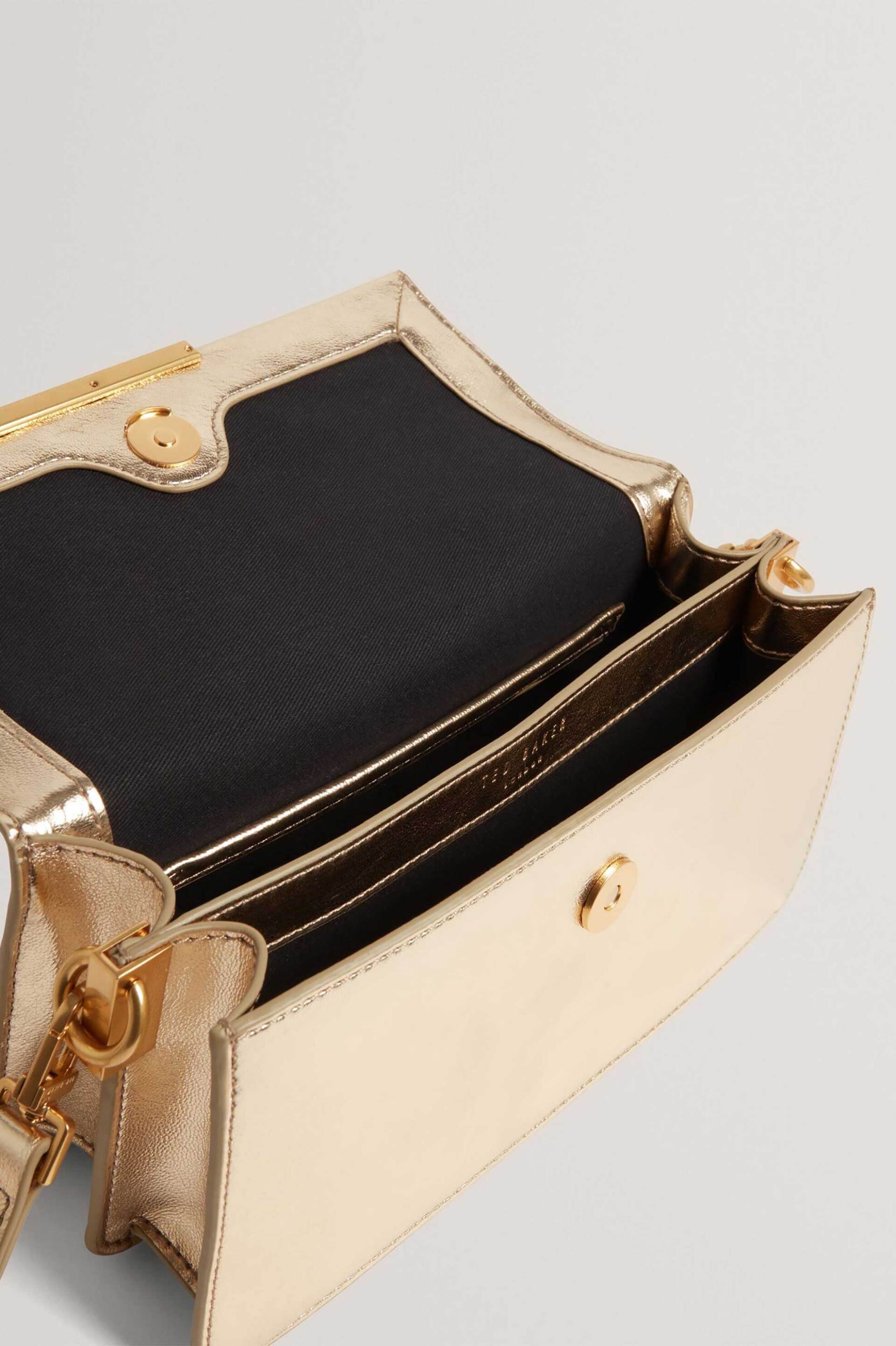 TED BAKER Ted Baker γυναικείο τσαντάκι χειρός "Rennyee" - 284869 Χρυσό - 3