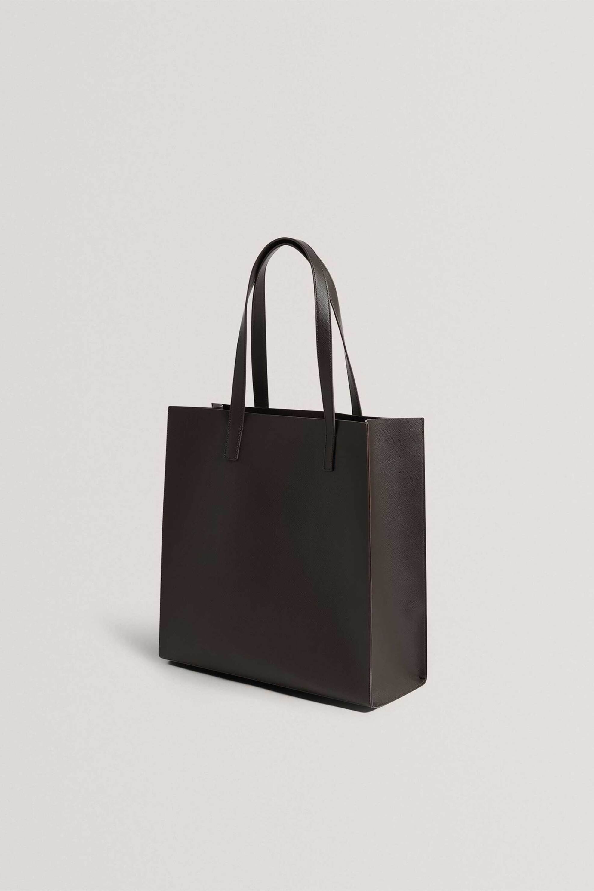 Ted Baker γυναικεία τσάντα ώμου με ανάγλυφο λογότυπο ''Rowcon'' - 284912 Καφέ Σκούρο