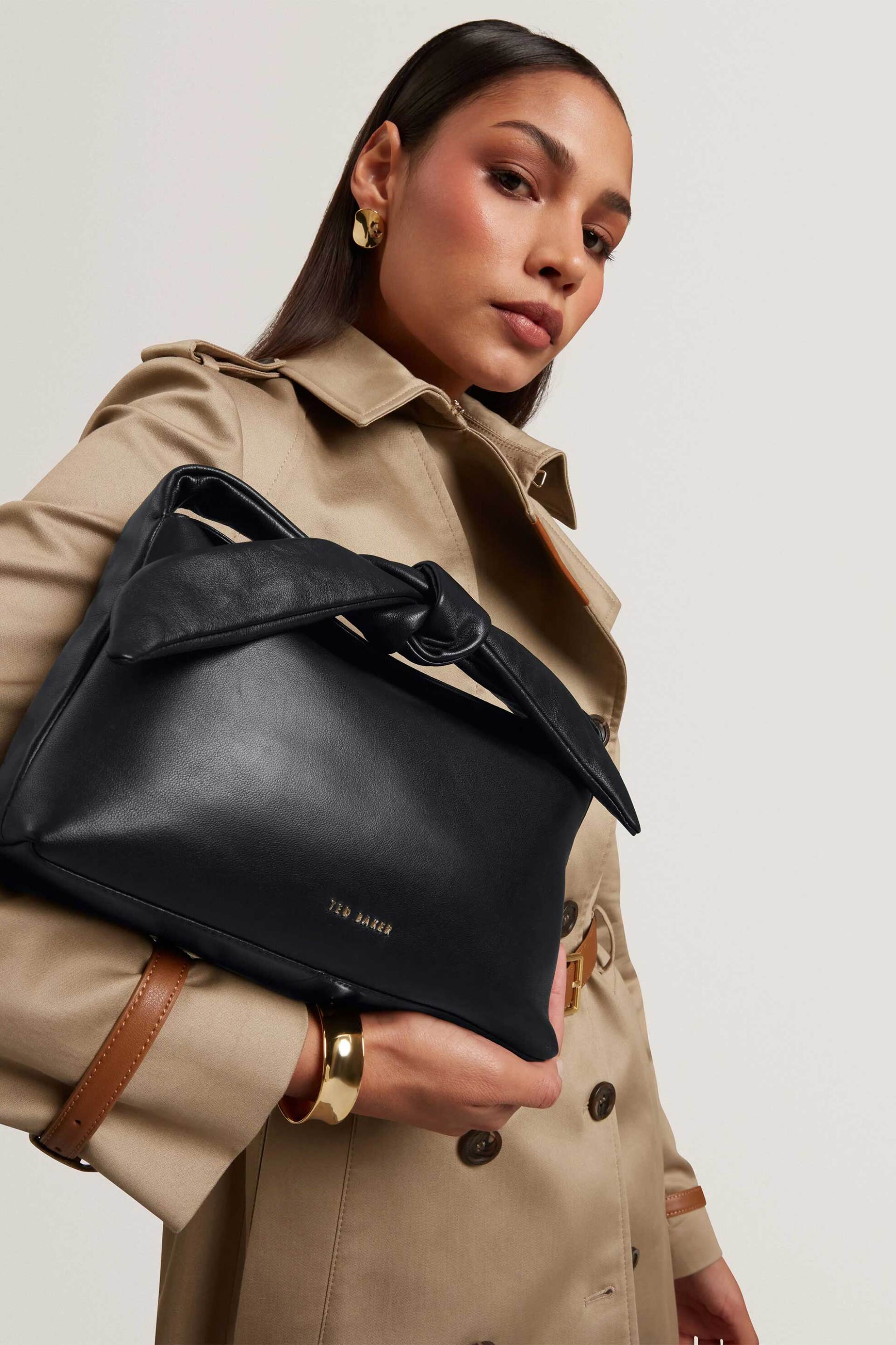 TED BAKER Ted Baker γυναικεία τσάντα ώμου με κόμπο "Nyaal" - 285694 Μαύρο - 3