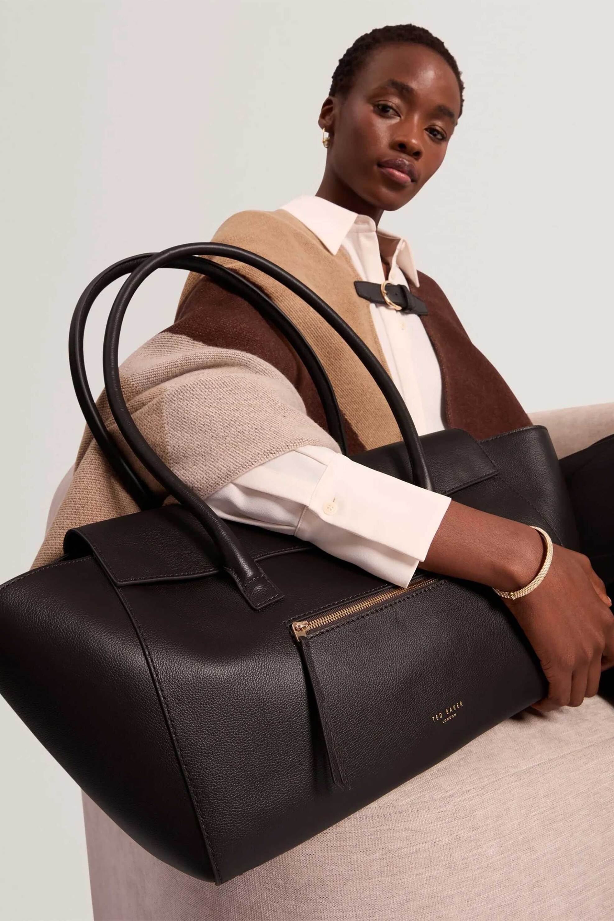 TED BAKER Ted Baker γυναικεία τσάντα ώμου "Toniie" - 285564 Καφέ Σκούρο - 4