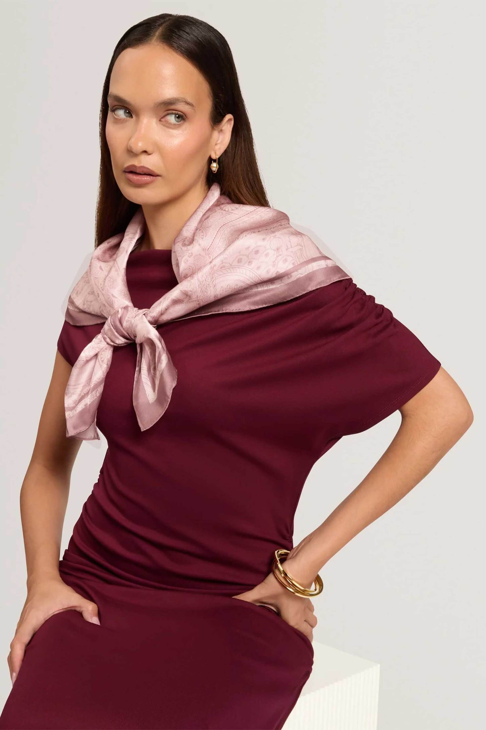 Ted Baker γυναικείο φουλάρι μεταξωτό 