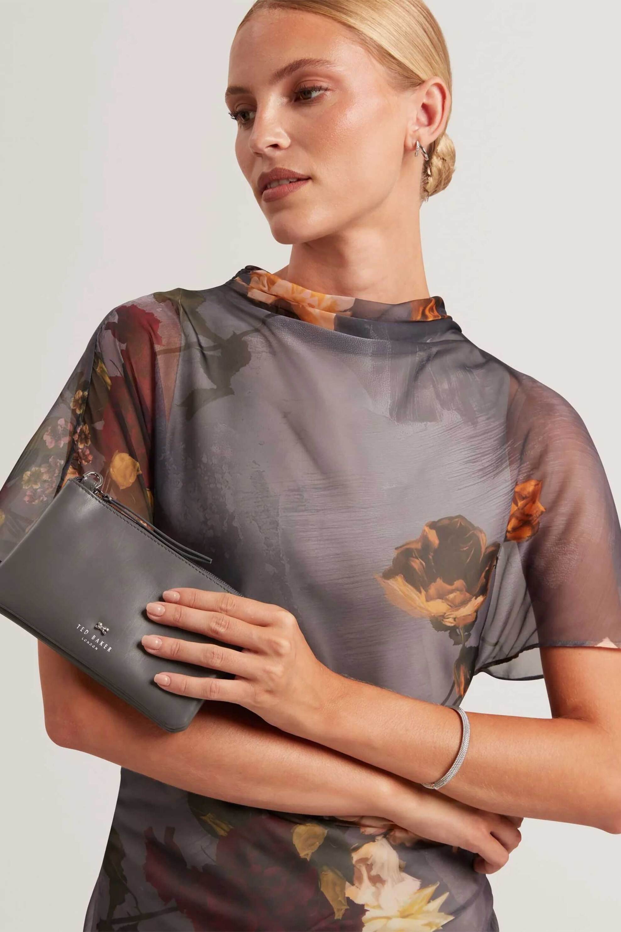 TED BAKER Ted Baker γυναικεία τσάντα crossbody "Aleea Mini" - 285615 Γκρι Ανοιχτό - 3