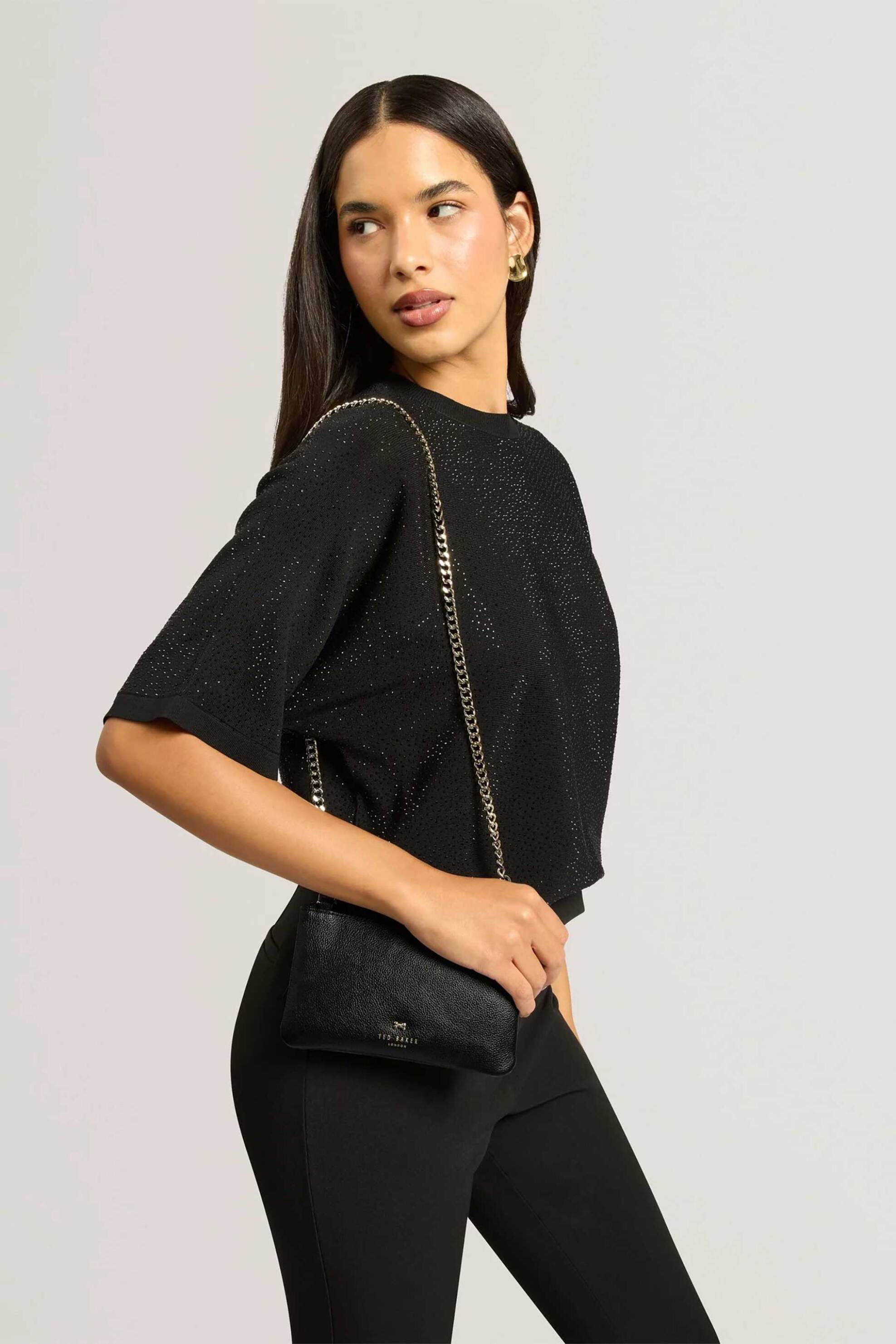 TED BAKER Ted Baker γυναικεία τσάντα crossbody "Aleea Mini" - 285615 Μαύρο - 3