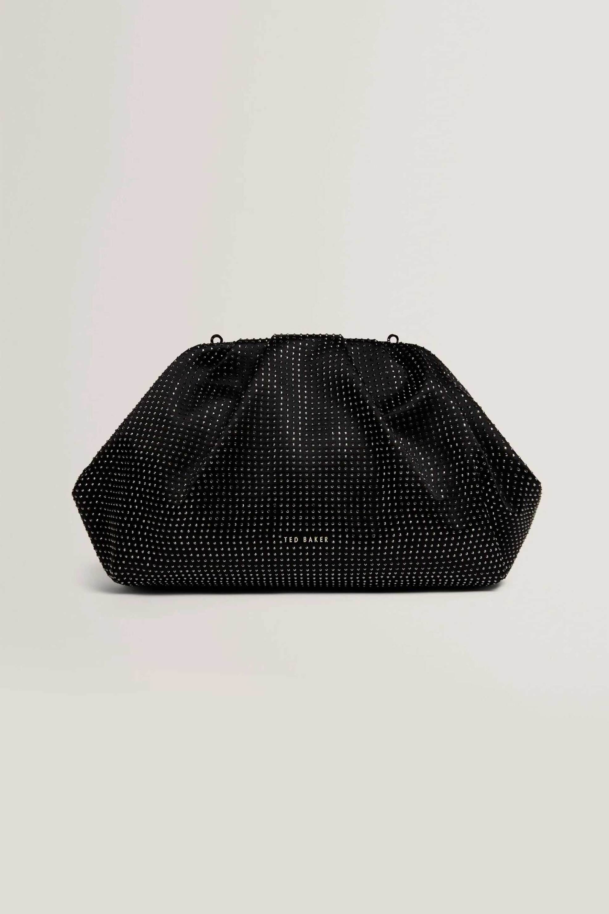 TED BAKER Ted Baker γυναικείο τσαντάκι clutch με στρας "Anssa" - 286257 Μαύρο