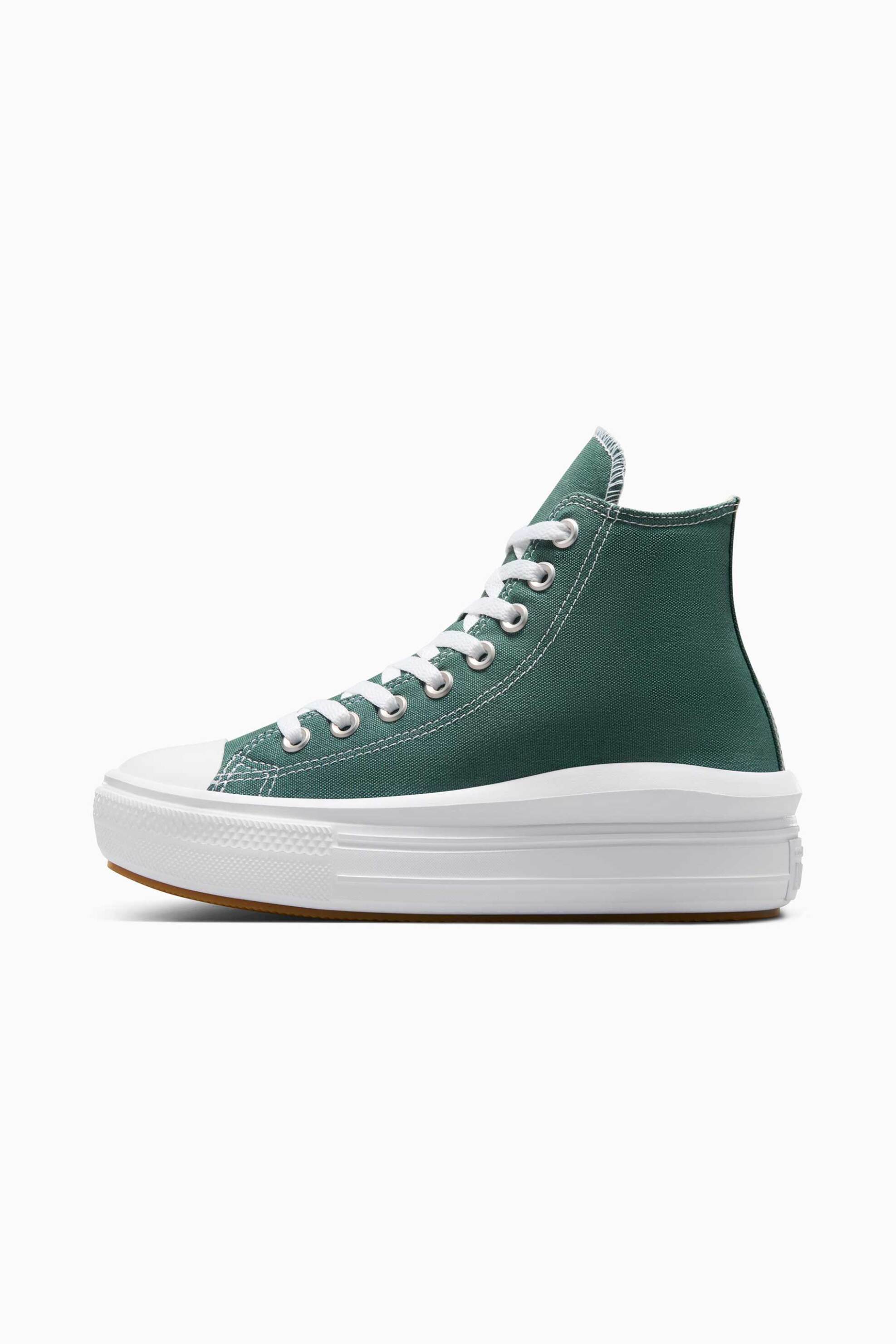 CONVERSE Converse γυναικεία sneakers μποτάκια "Chuck Taylor All Star Move Platform" - A10664C Πράσινο