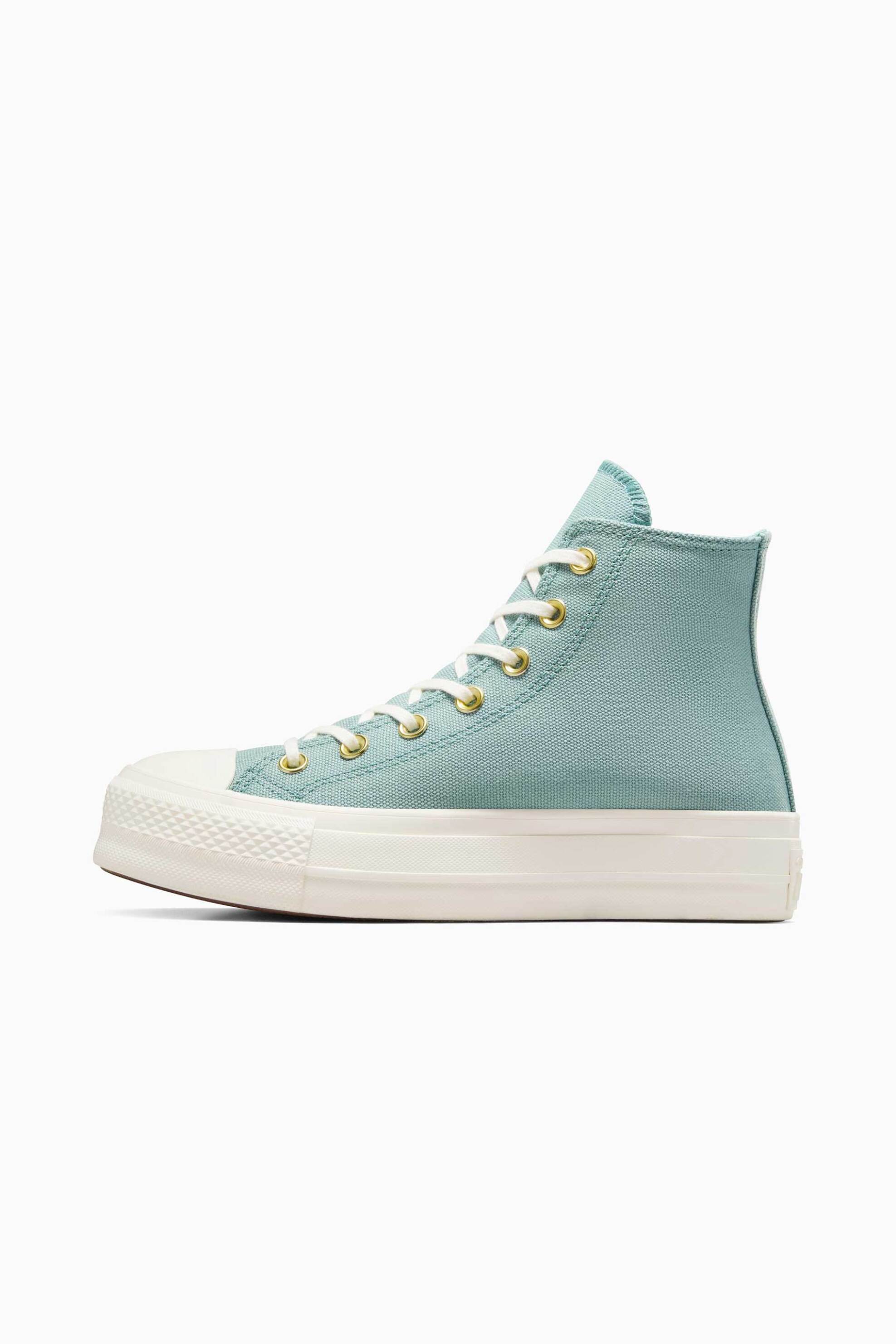 Converse γυναικεία sneakers μποτάκια "Chuck Taylor All Star Lift Platform Gold" - A11495C Βεραμάν