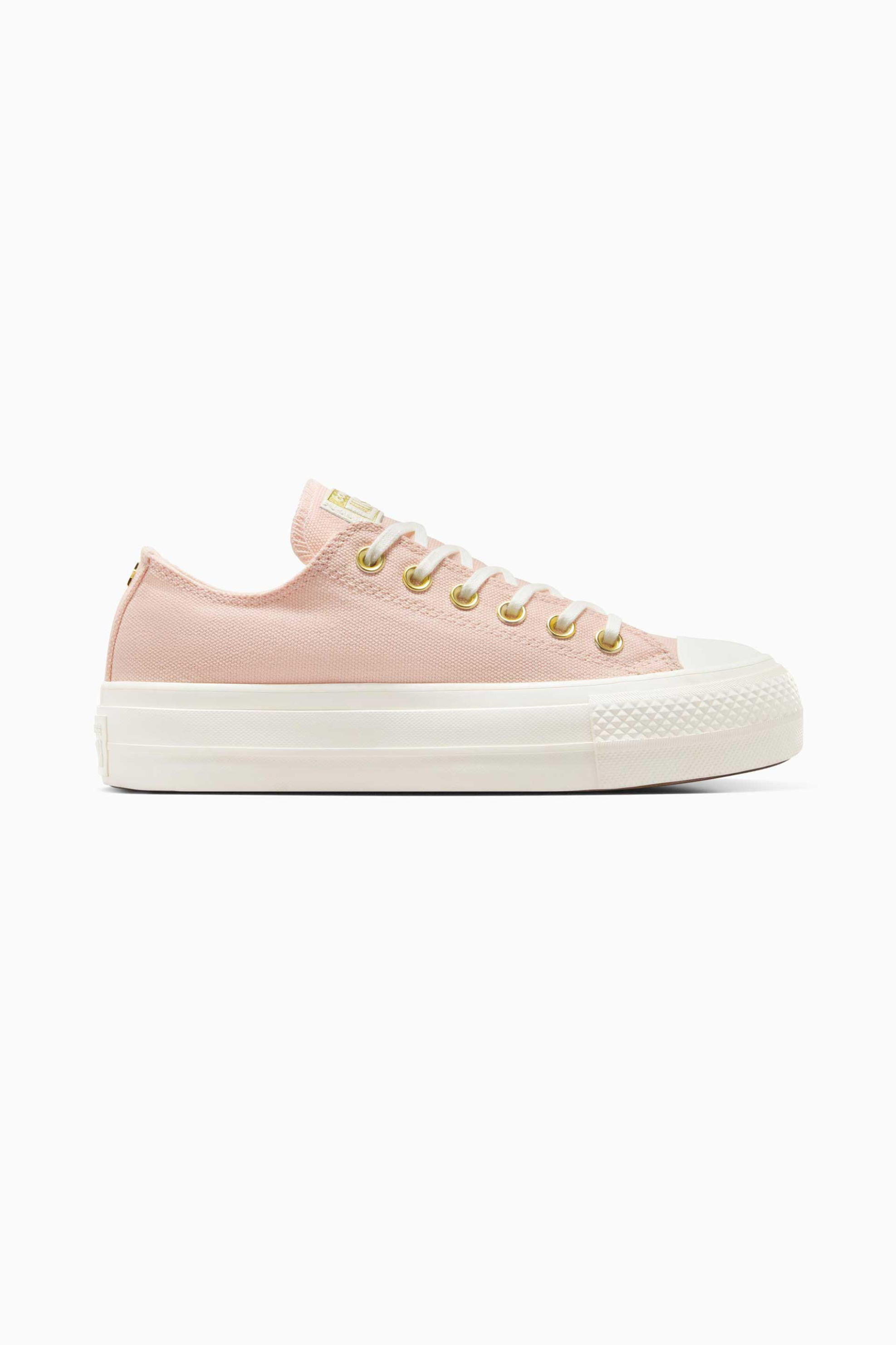 Converse γυναικεία sneakers "Chuck Taylor All Star Lift Platform Gold" - A12584C Ροζ Ανοιχτό