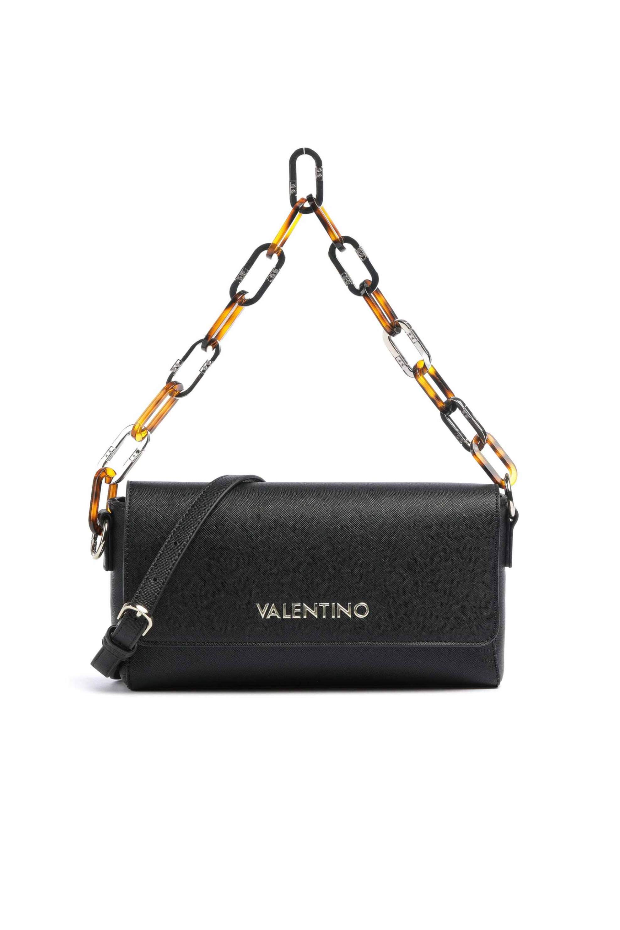 Γυναίκα > ΤΣΑΝΤΕΣ > Τσάντες Ώμου & Shopper Bags Valentino γυναικεία τσάντα ώμου μονόχρωμη με contrast logo μπροστά "Bercy" - 55KVBS7LM03/BER Μαύρο