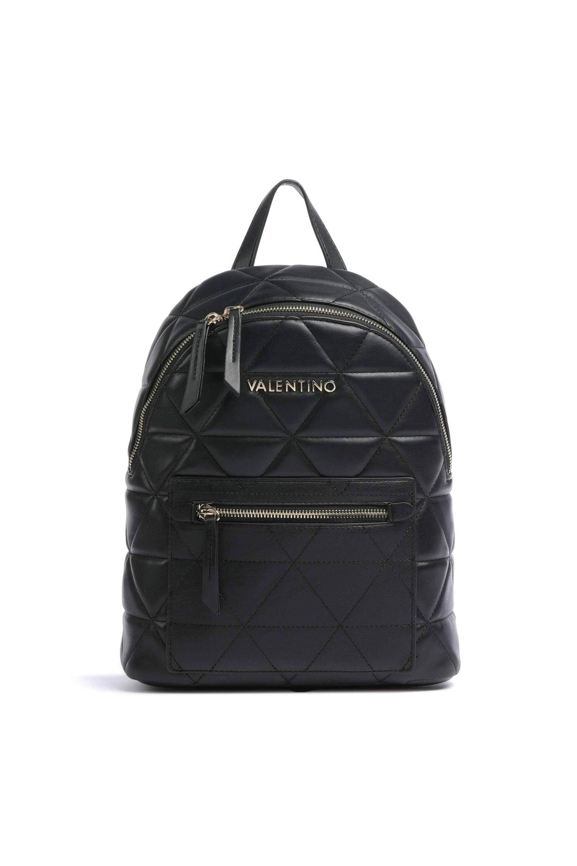 Γυναίκα > ΤΣΑΝΤΕΣ > Σακίδια & Backpacks Valentino γυναικείο backpack μονόχρωμο με ανάγλυφο γεωμετρικό pattern "Carnaby" - 55KVBS7LO03/CAR Μαύρο