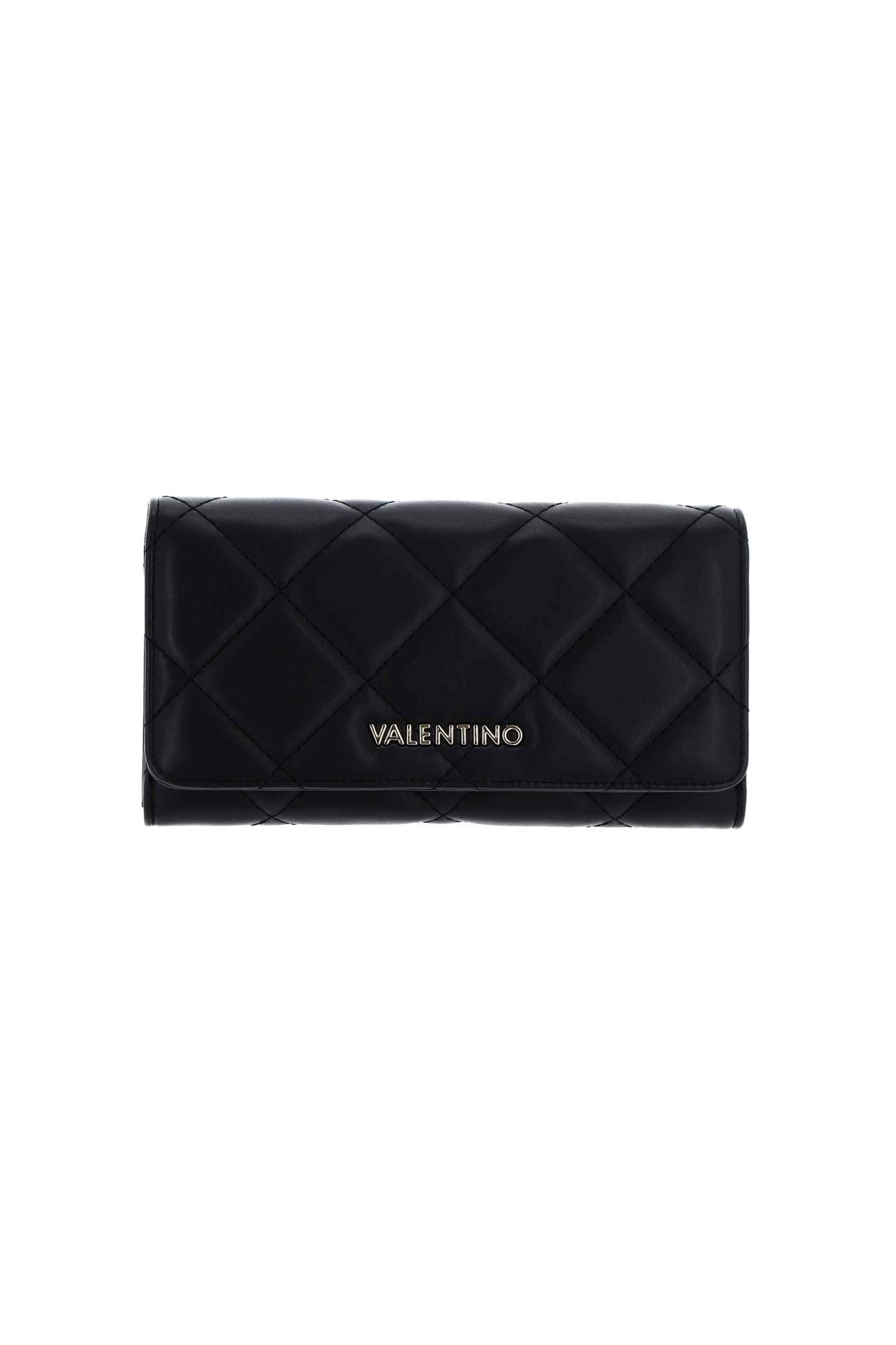 Γυναίκα > ΑΞΕΣΟΥΑΡ > Πορτοφόλια & Θήκες Valentino γυναικείο πορτοφόλι με μεταλλικό λογότυπο μονόχρωμο "Ocarina" - 55KVPS3KK113R/O Μαύρο