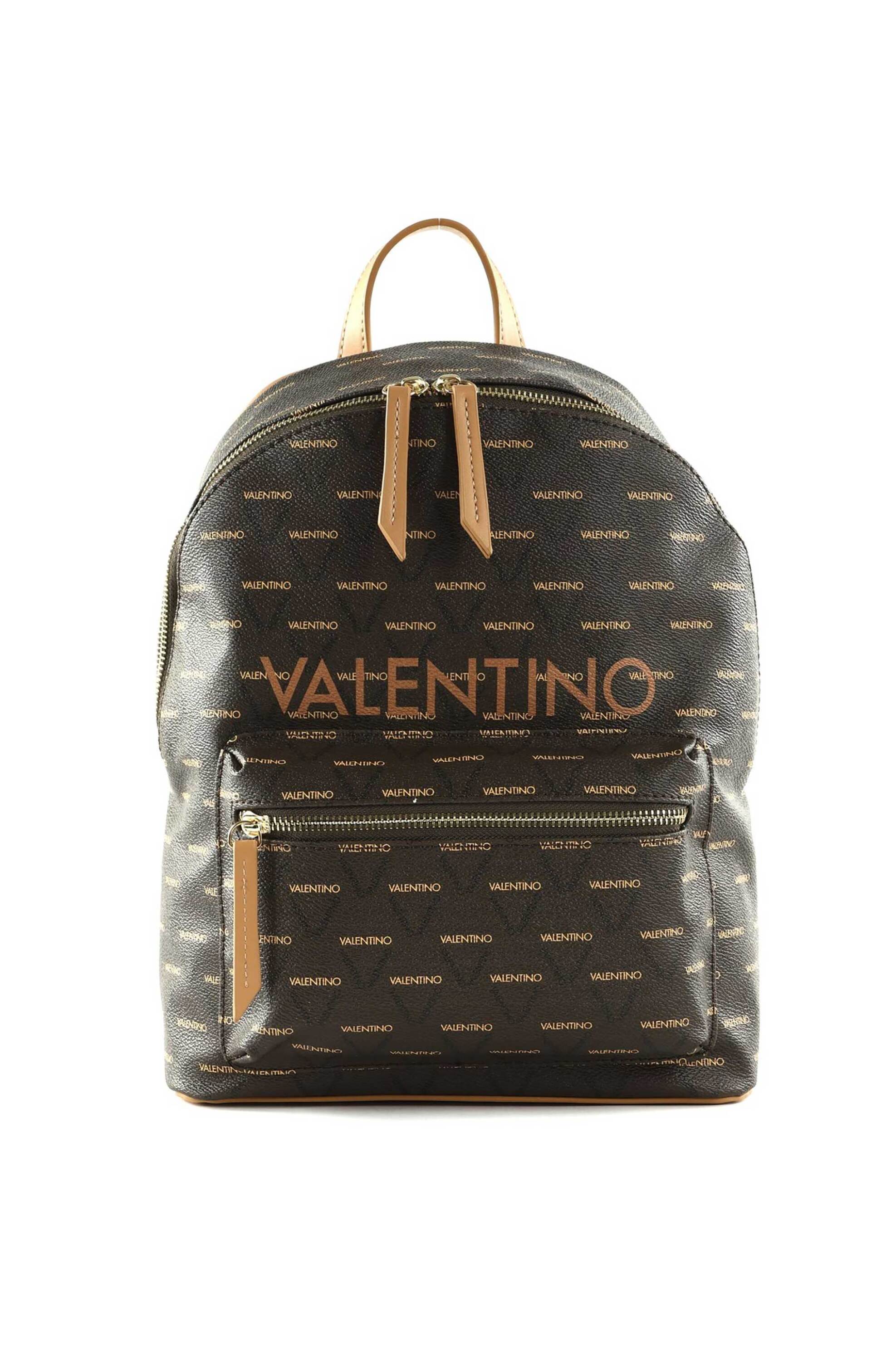 Γυναικεία Ρούχα & Αξεσουάρ > Γυναικείες Τσάντες > Γυναικεία Σακίδια & Backpacks Valentino γυναικείο backpack με all-over triangular logo print "Liuto" - 55KVBS3KG16R/LI Καφέ