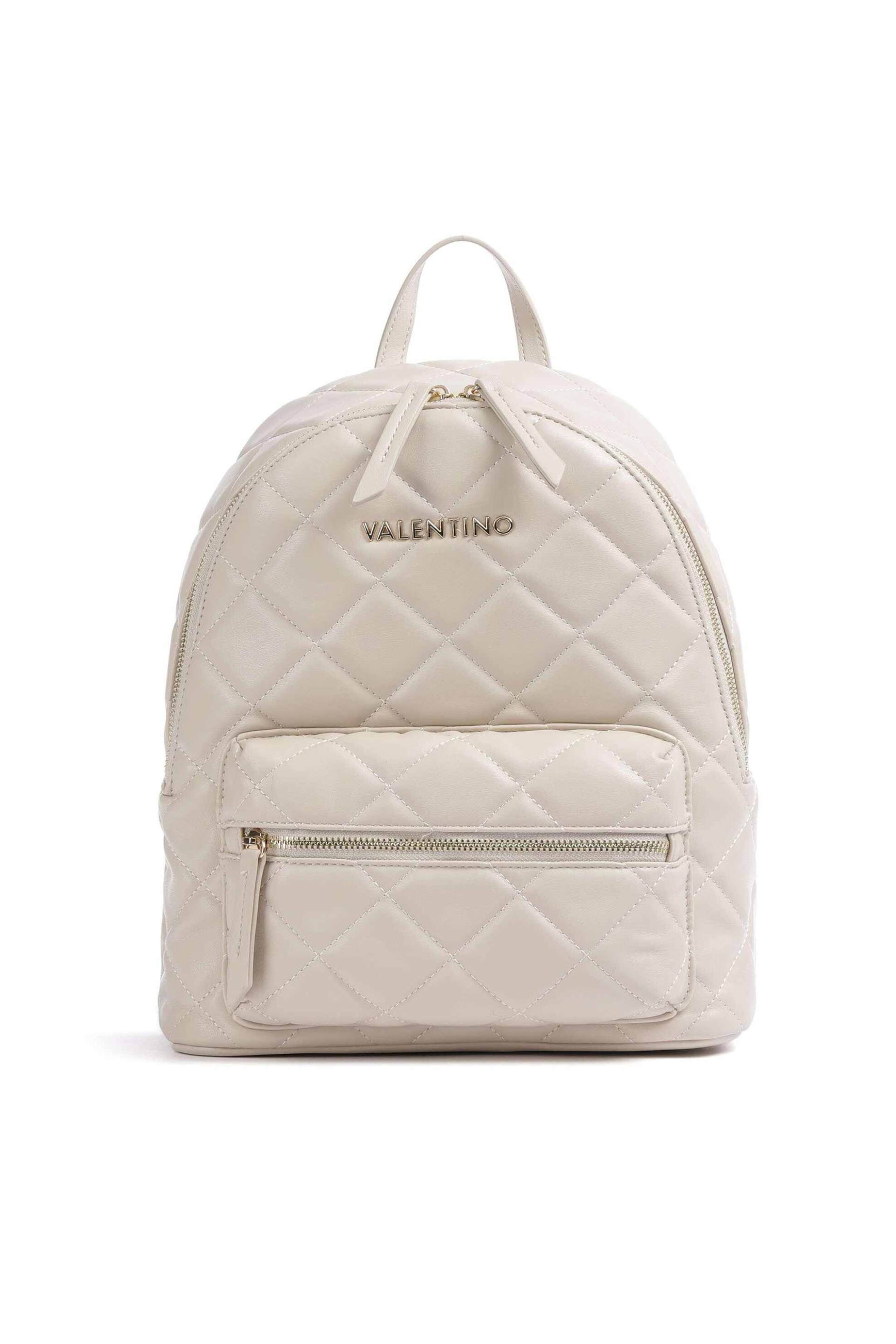 Γυναίκα > ΤΣΑΝΤΕΣ > Σακίδια & Backpacks Valentino γυναικείο backpack μονόχρωμο με σχέδιο και contrast λογότυπο "Ocarina" - 55KVBS3KK37R/OC Εκρού
