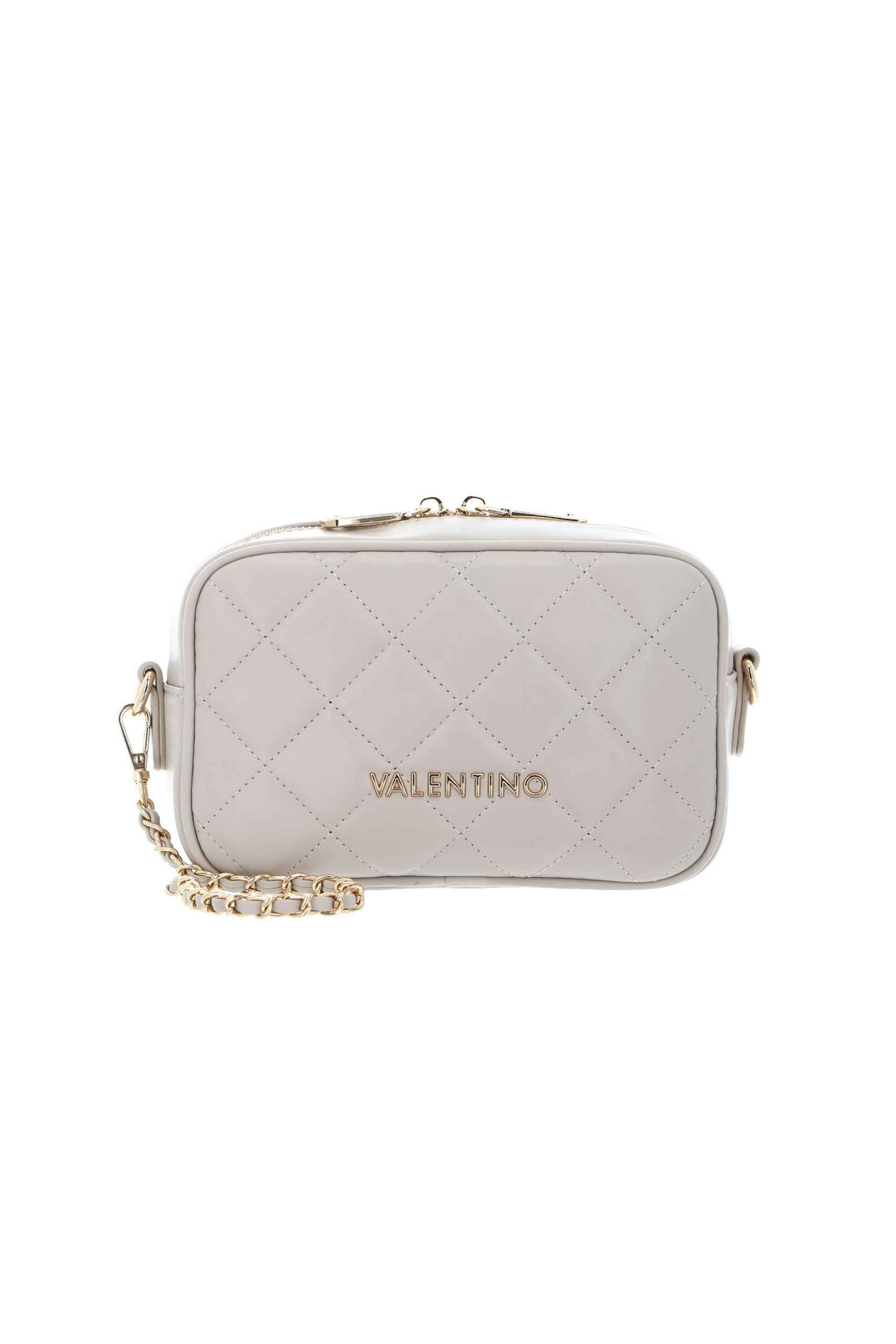 VALENTINO BY MARIO VALENTINO Valentino γυναικείο mini bag crossbody καπιτονέ με μεταλλικό λογότυπο "Ocarina" - 17LVBS3KK51R/OC Μπεζ